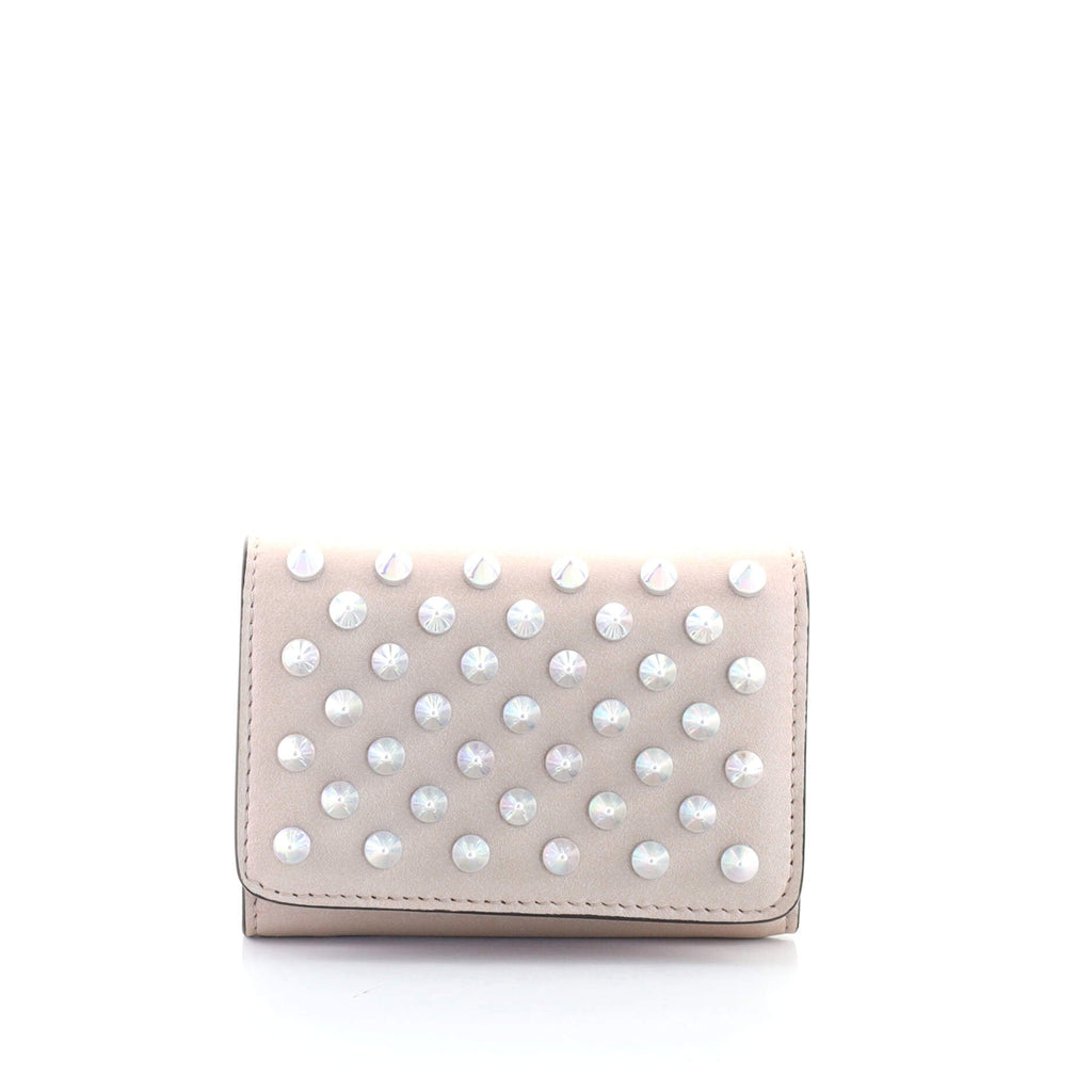 Trifold Wallet Spiked Leather Mini