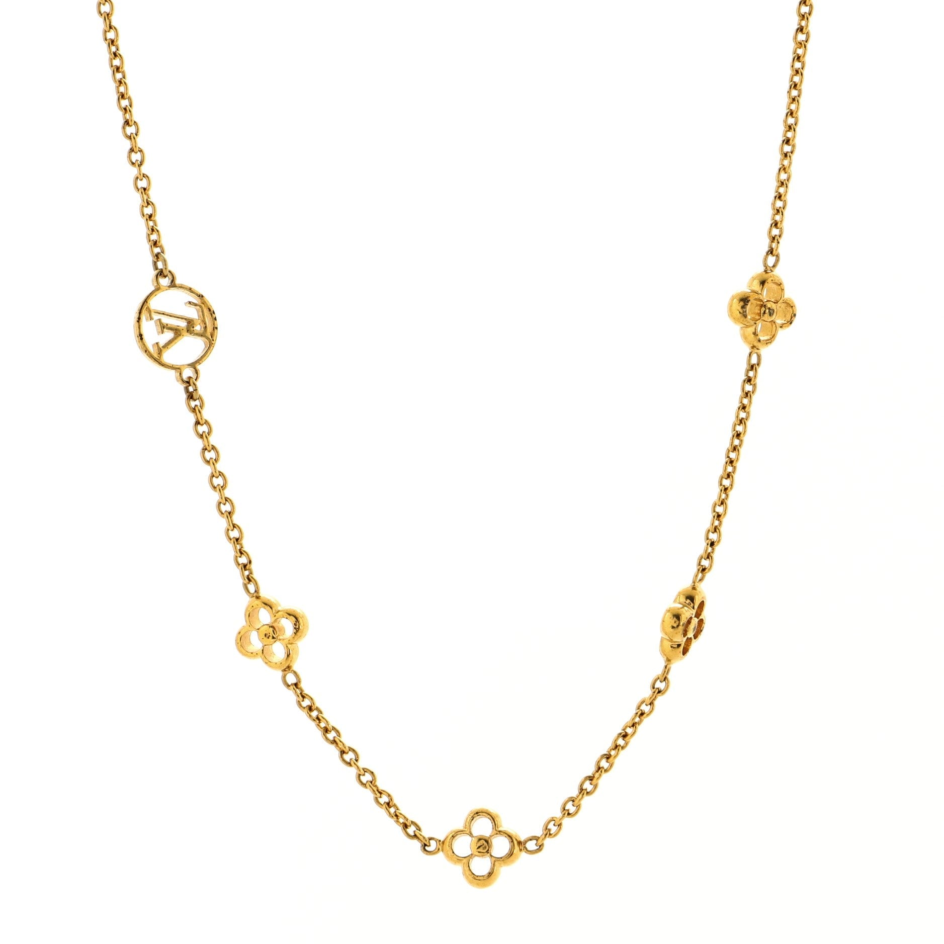 Flower Full Necklace Metal
