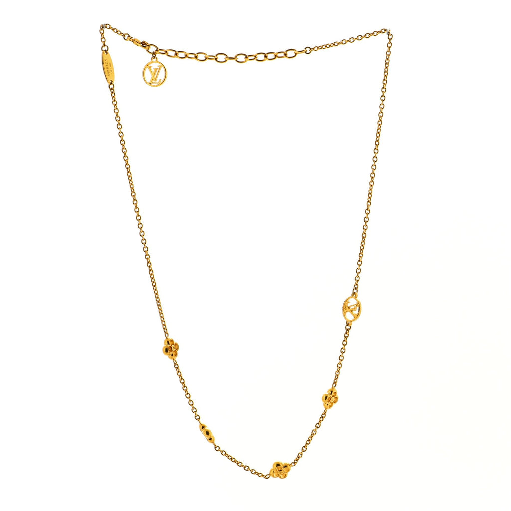 Flower Full Necklace Metal