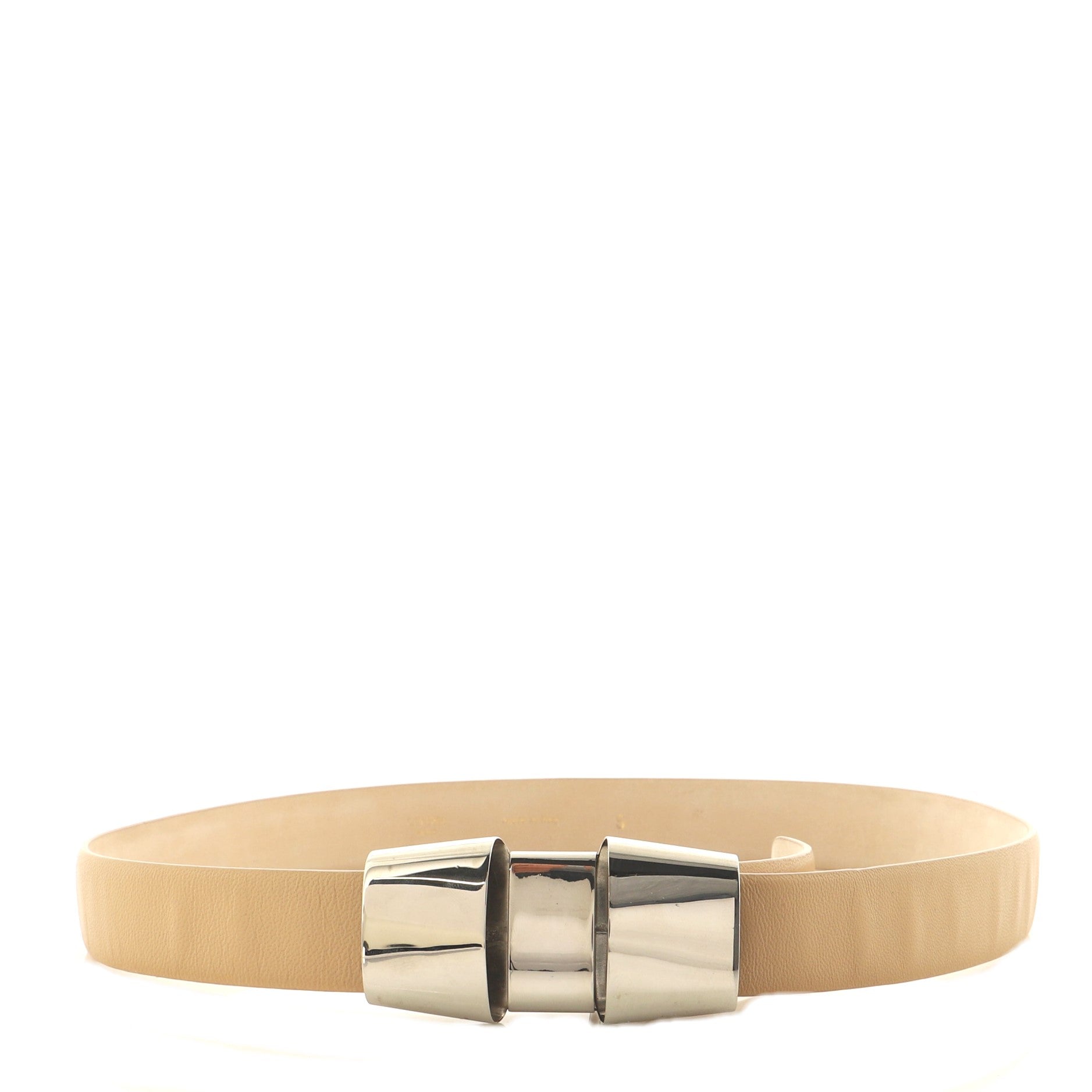 Bow Belt Metal and Leather 80