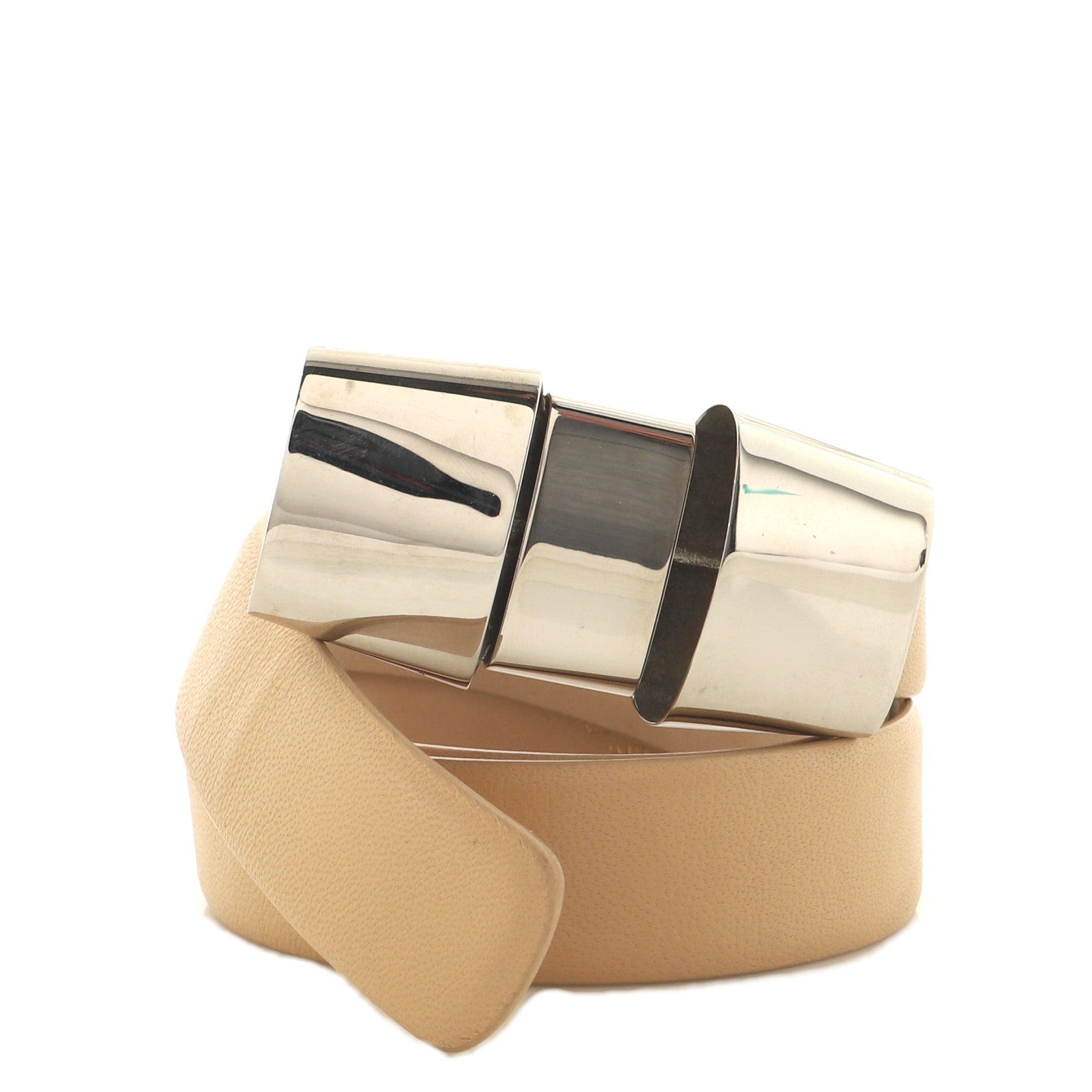 Bow Belt Metal and Leather 80