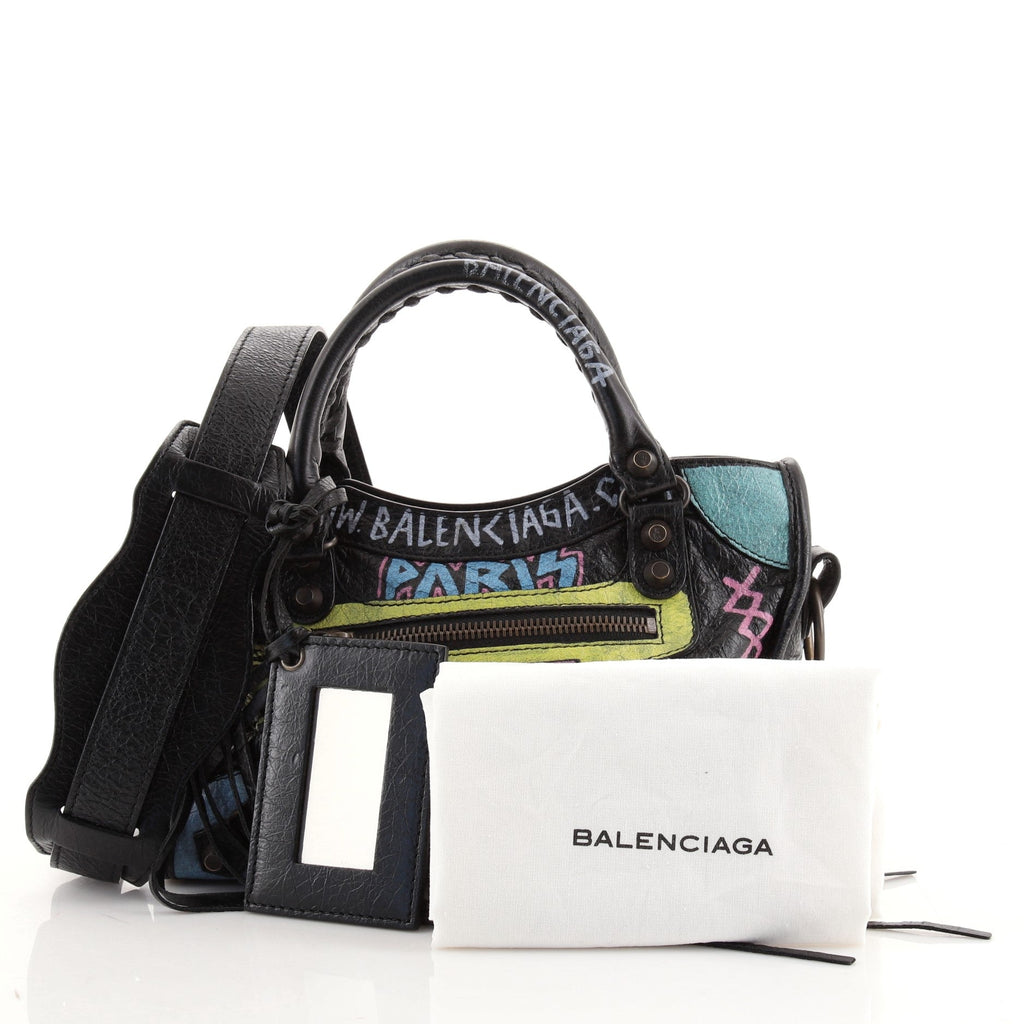 City Graffiti Classic Studs Bag Leather Mini