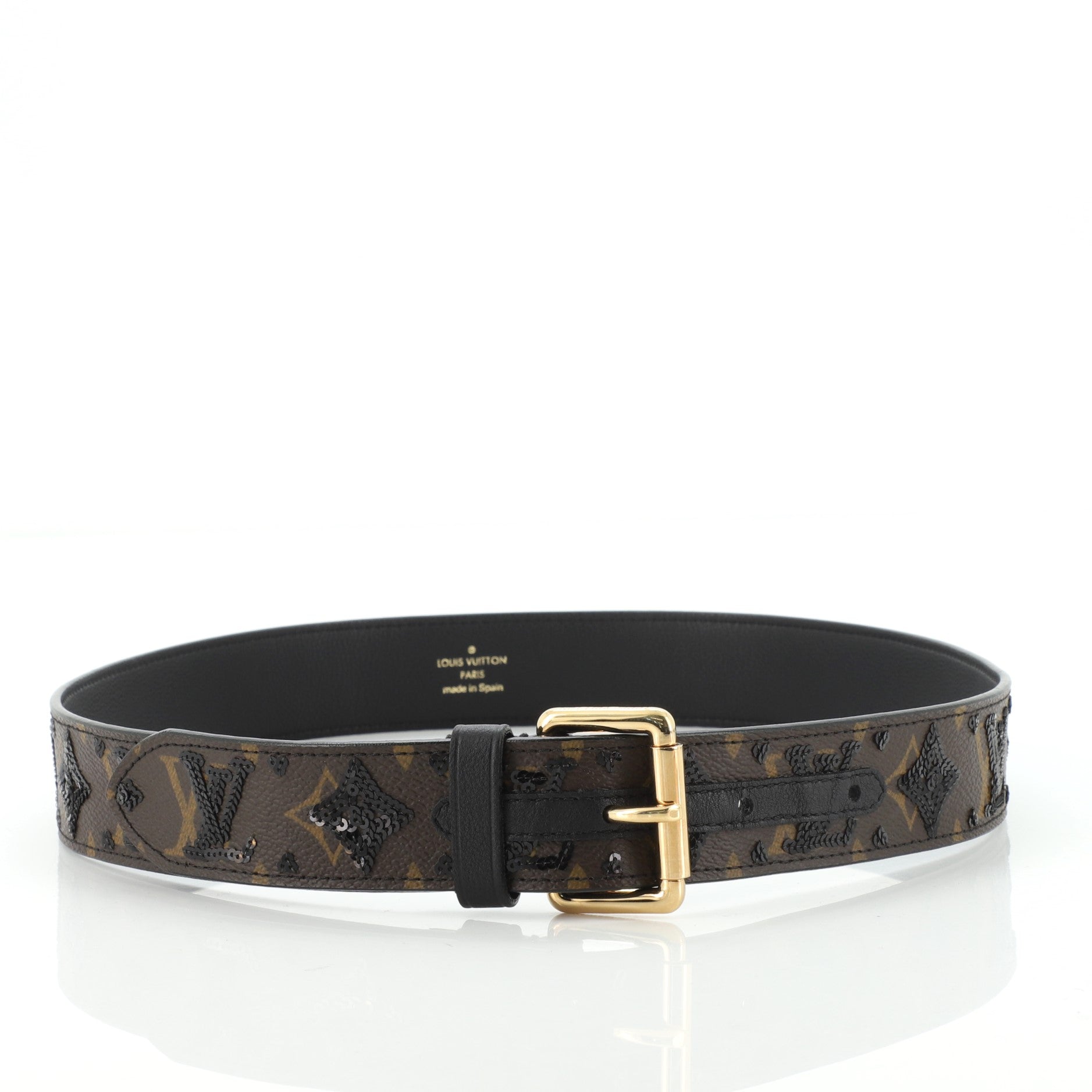 Ceinture Belt Monogram with Sequins Medium 80