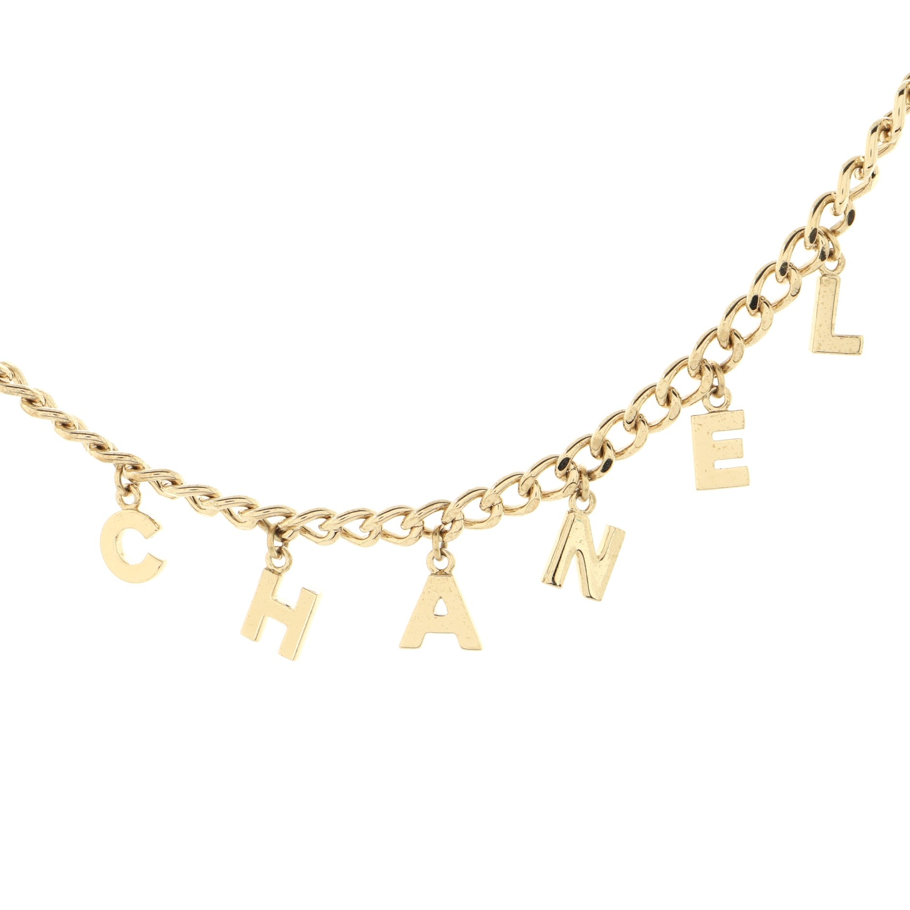 Logo Charm Chain Belt Metal 95