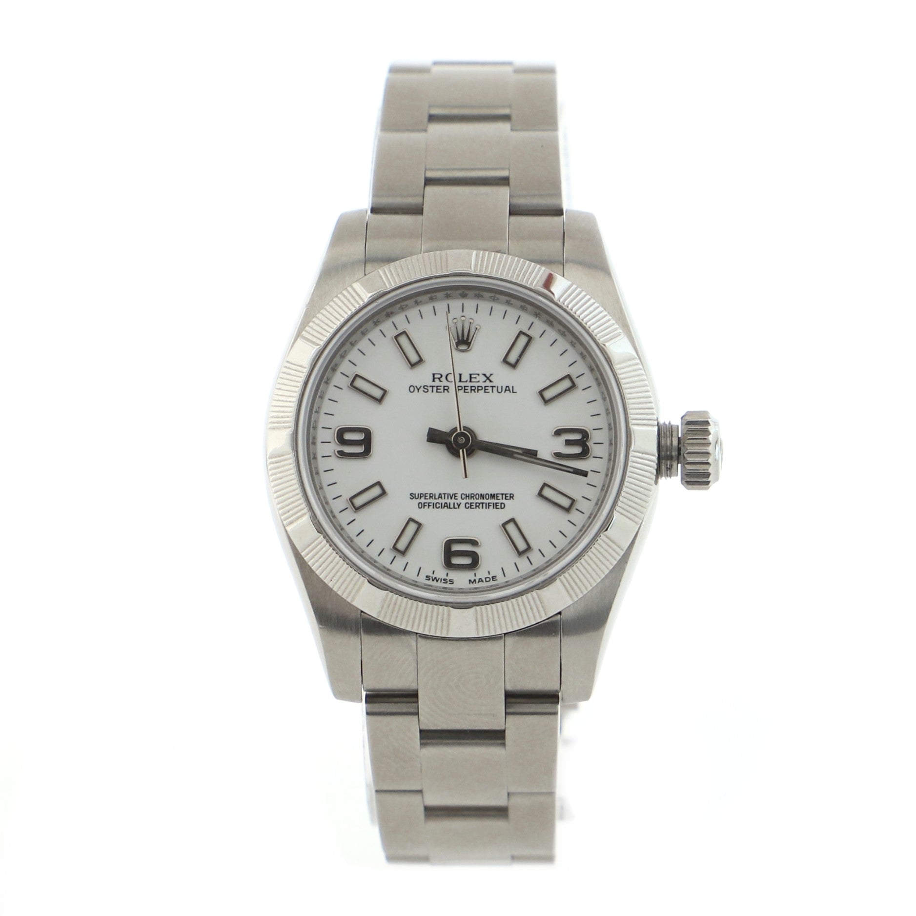 Oyster Perpetual Automatic Watch Stainless Steel and White Gold 26