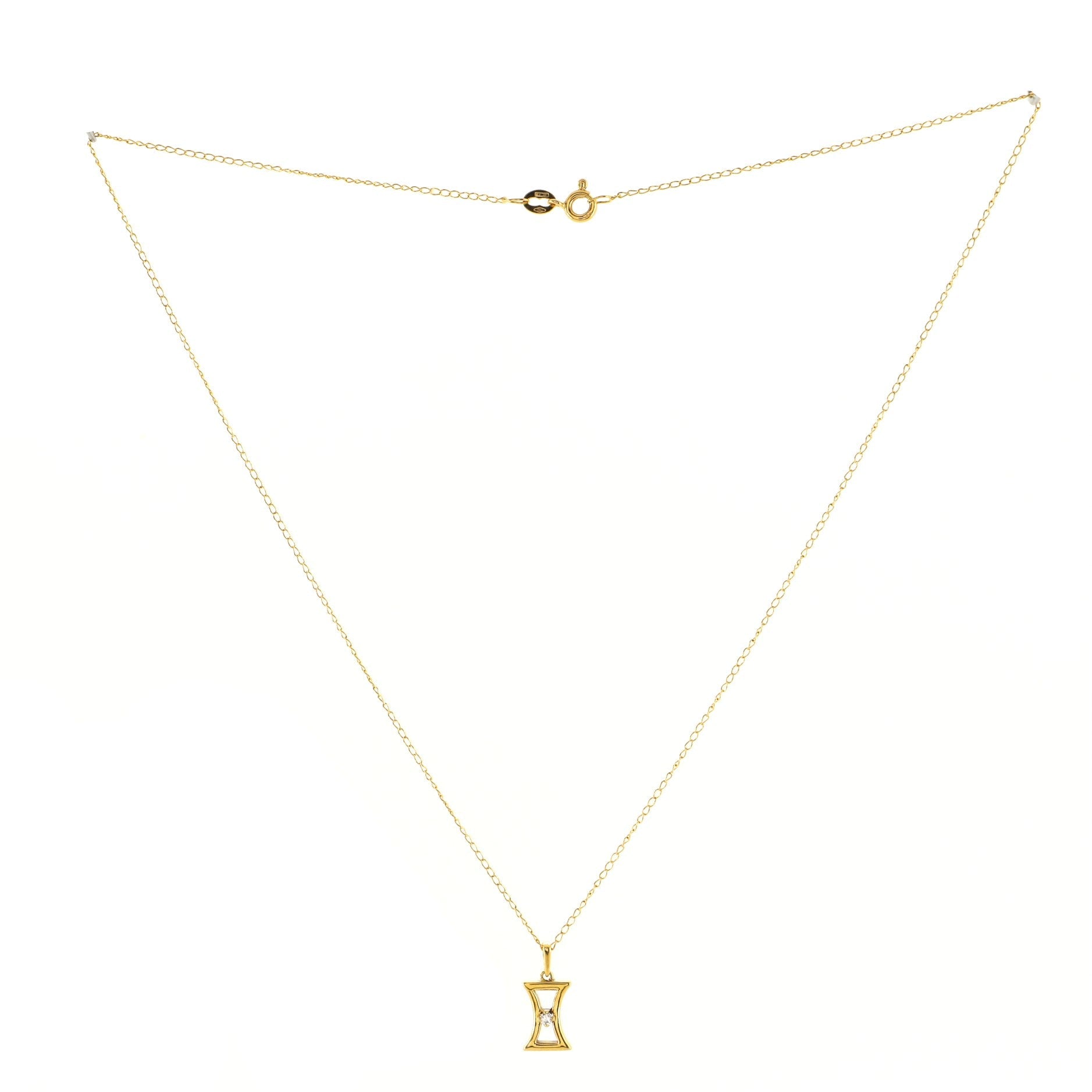 Pendant Necklace 18K Yellow Gold with Diamond