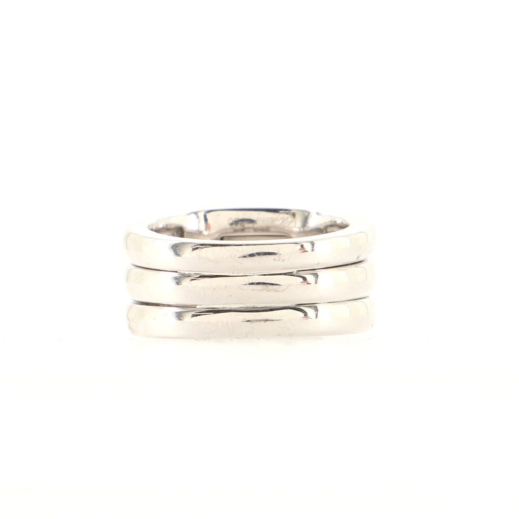 Happy Diamonds Square Ring 18K White Gold with Floating Diamonds