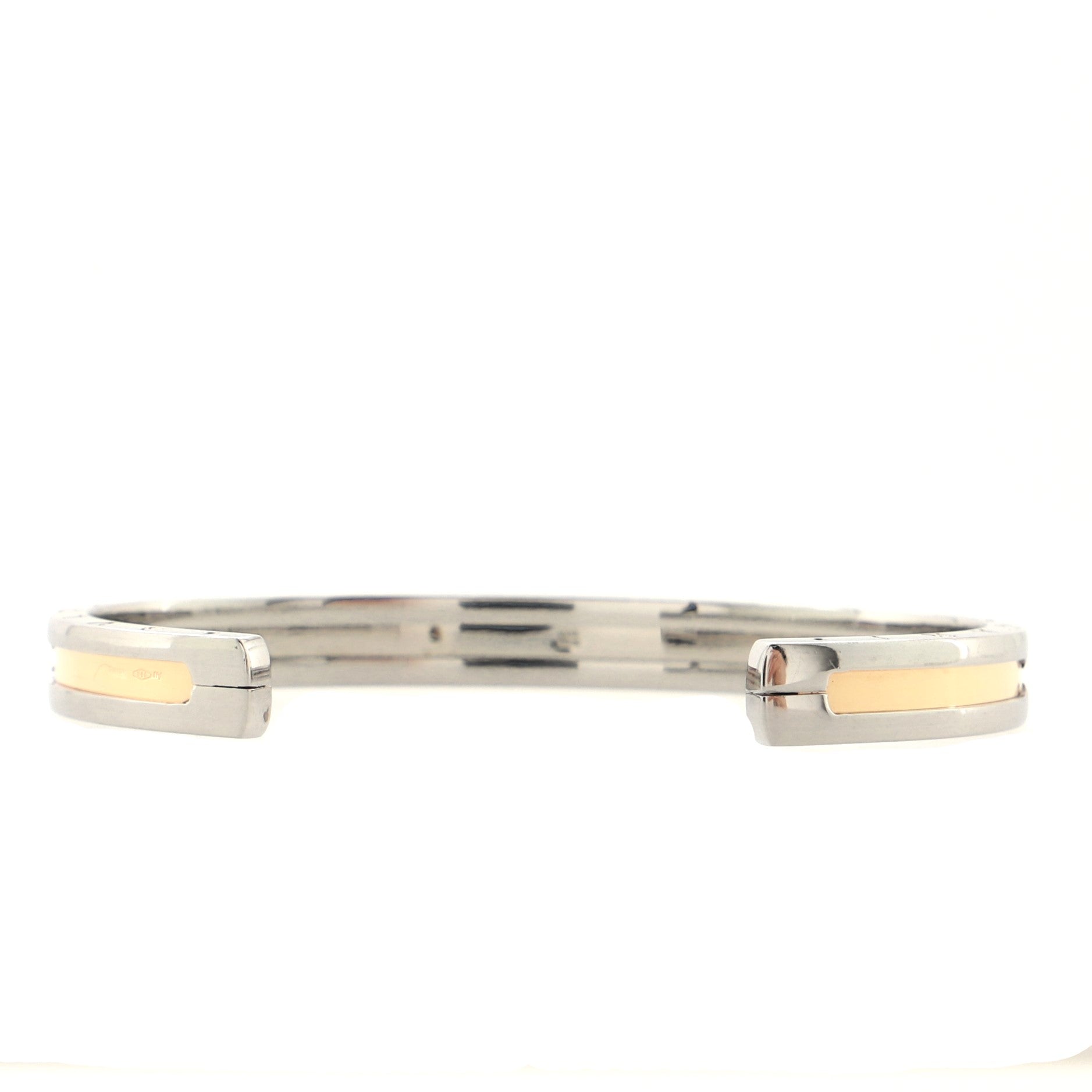 B.Zero1 Cuff Bracelet 18K Rose Gold and Stainless Steel