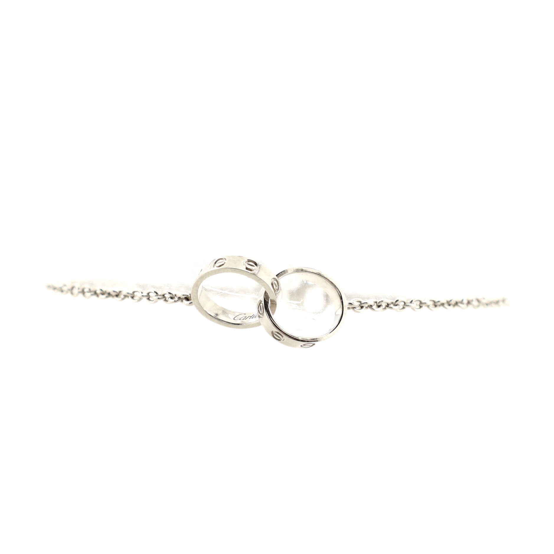 Love Interlocking Bracelet 18K White Gold