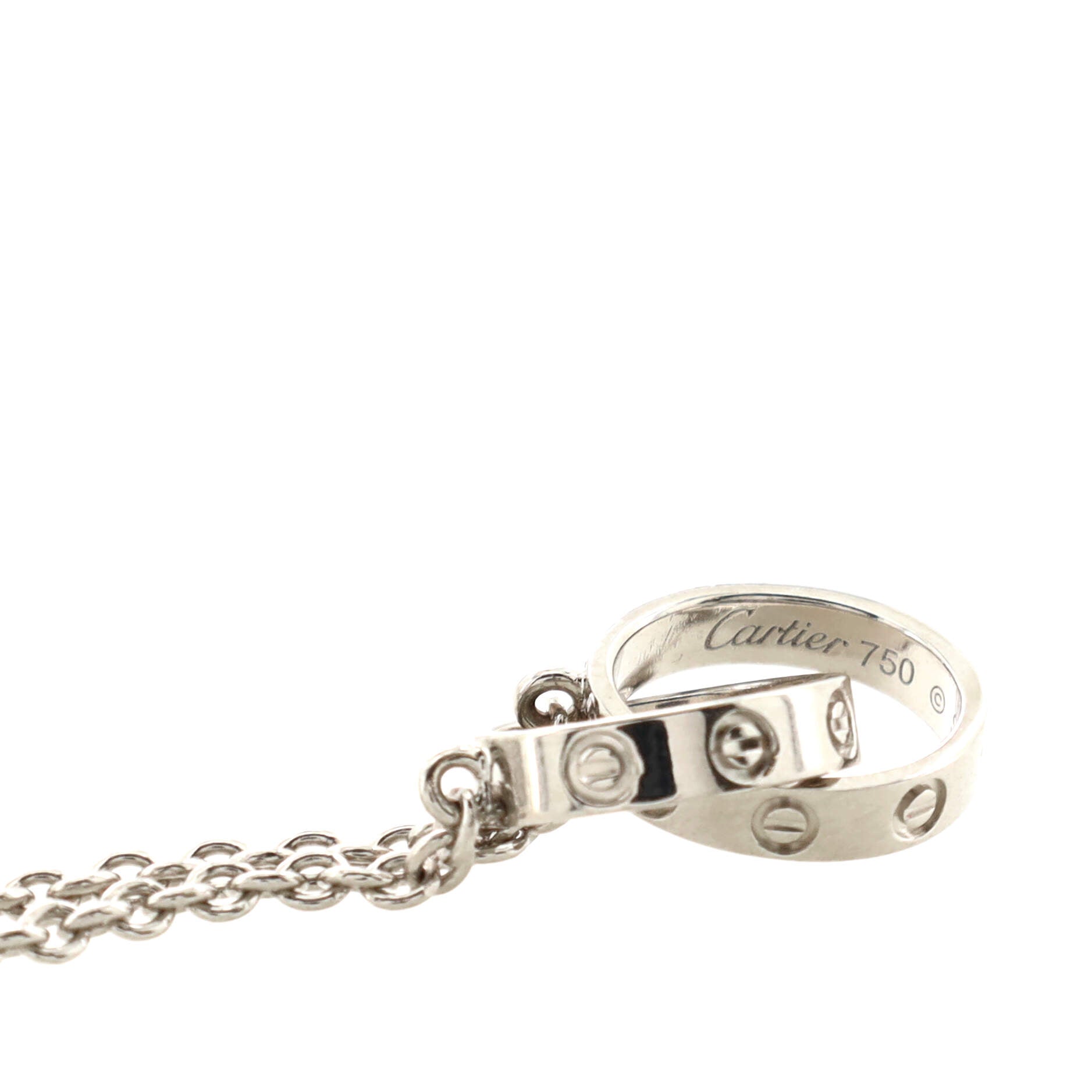 Love Interlocking Bracelet 18K White Gold