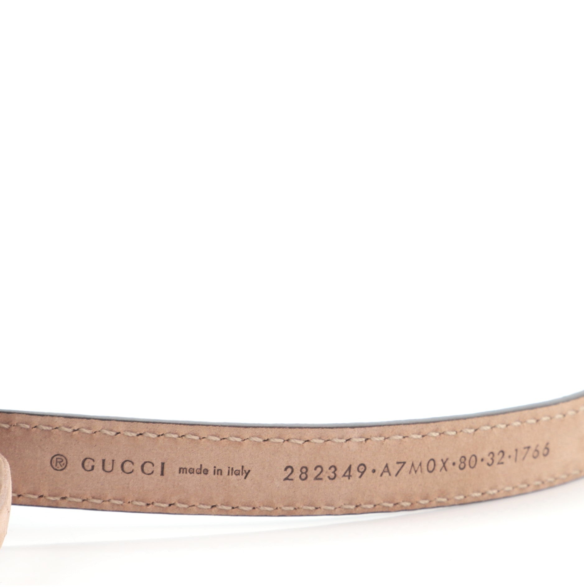 Horsebit Skinny Belt Leather Thin 80