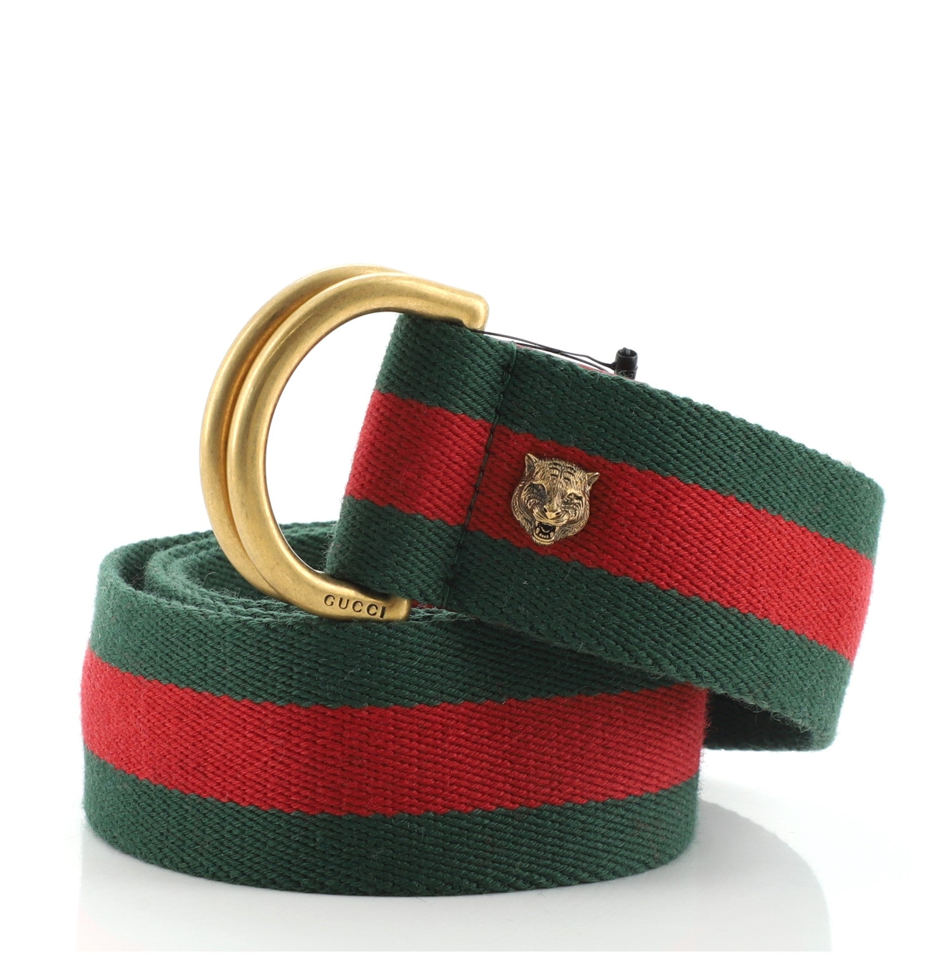 Feline Head Web Belt Canvas Wide 85