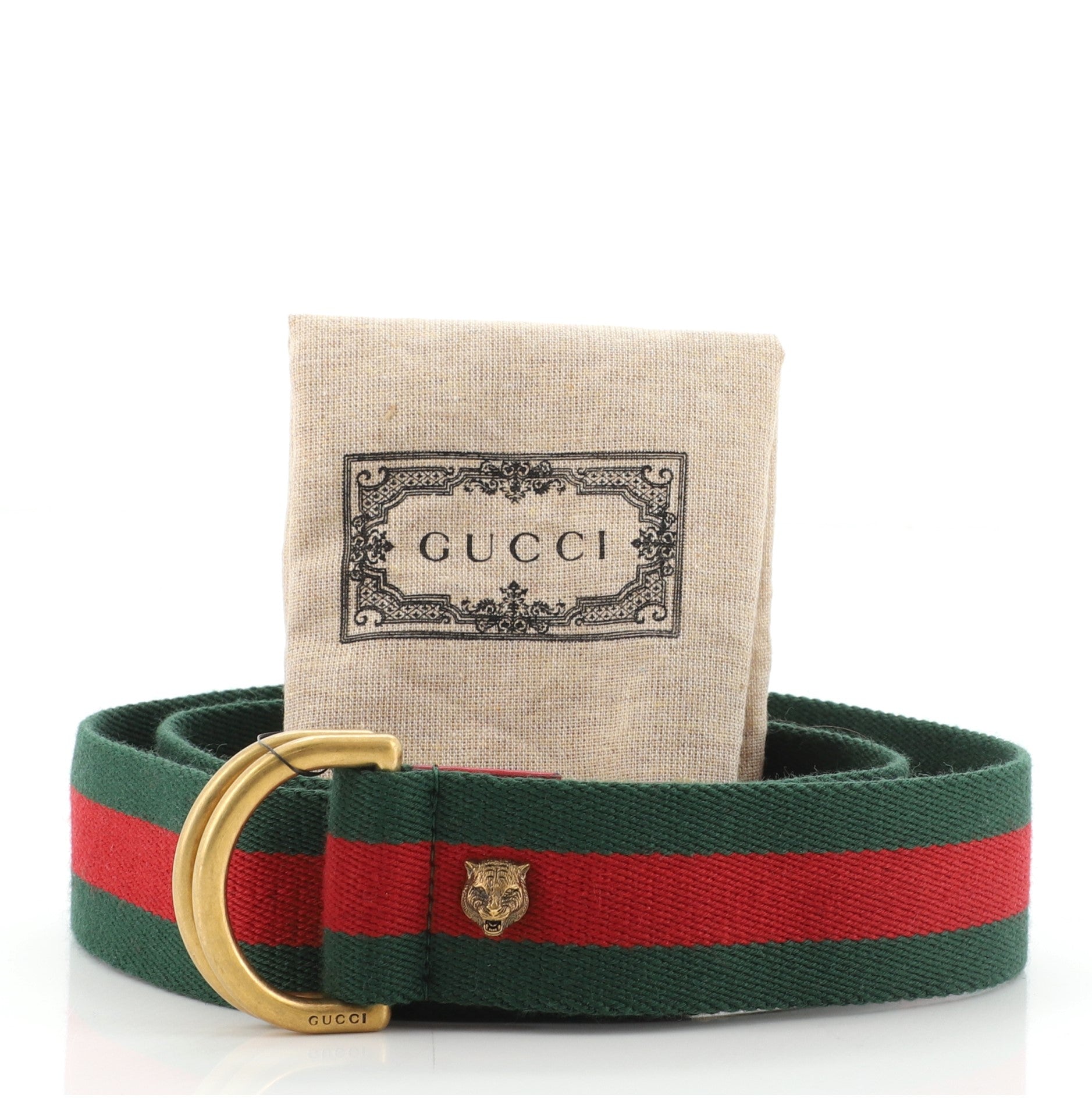 Feline Head Web Belt Canvas Wide 85