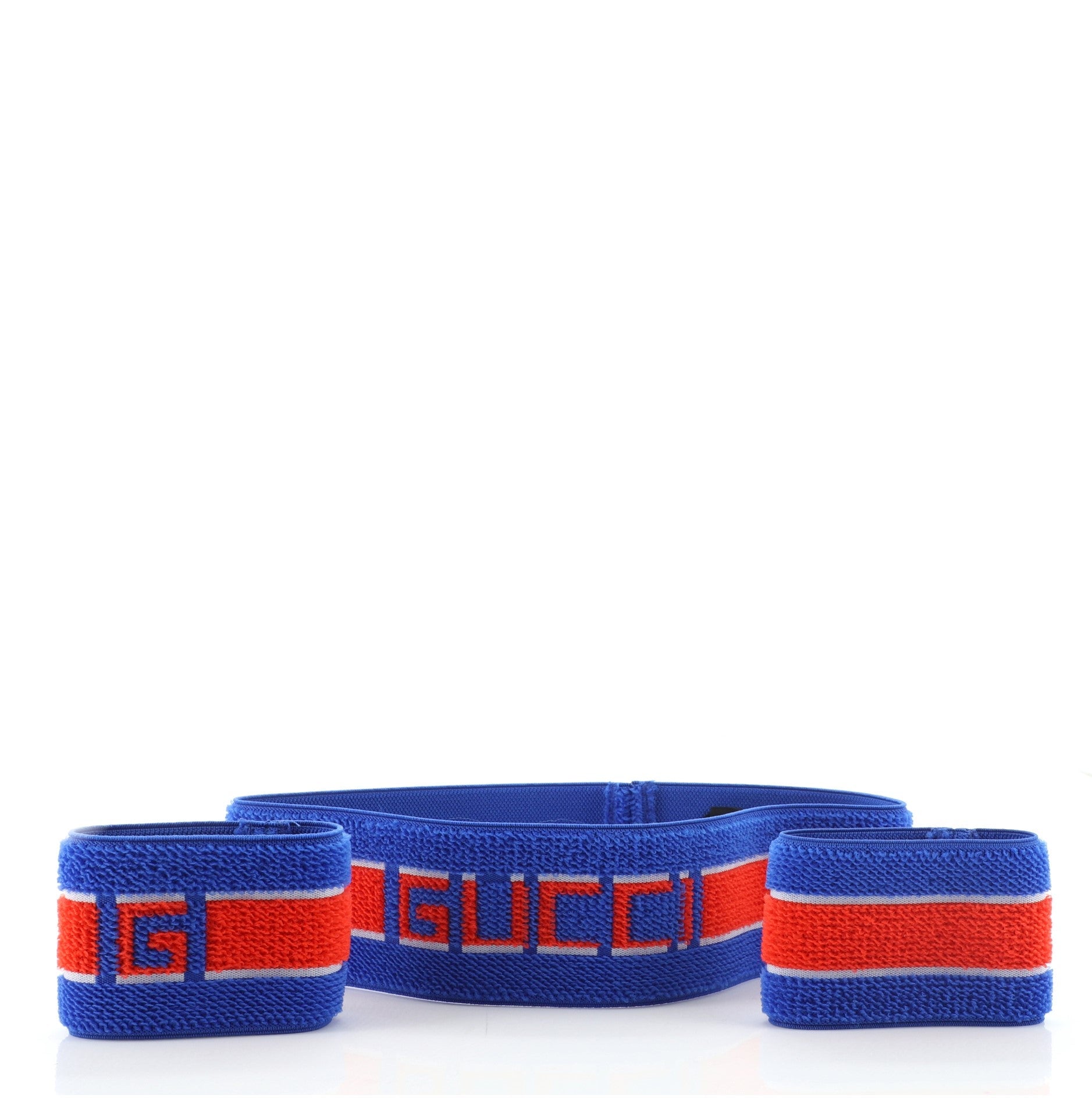 Logo Headband and Wristband Set Elastic Large