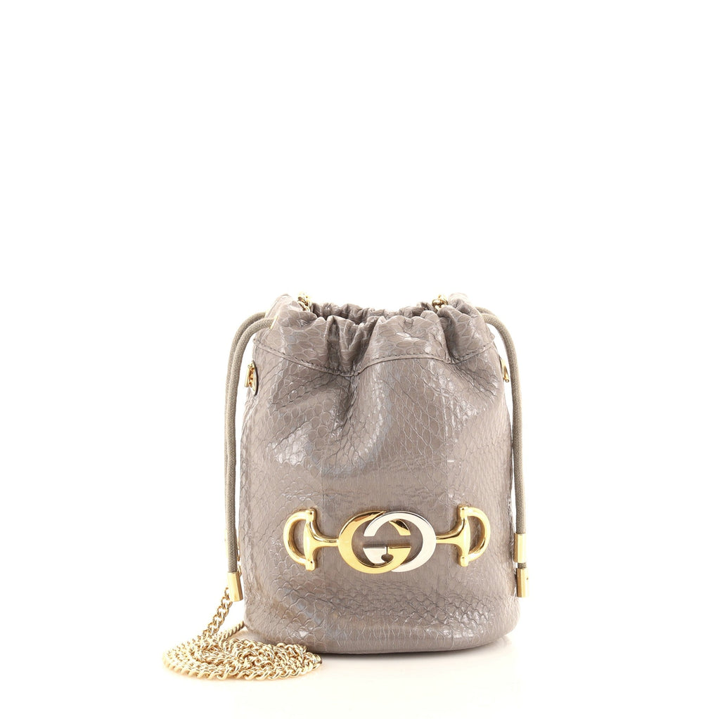 Zumi Bucket Bag Snakeskin Mini