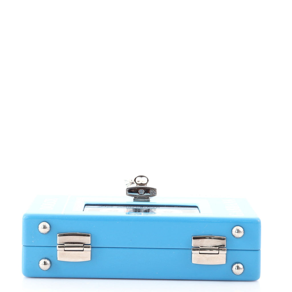 Box Clutch Painted Wood Small