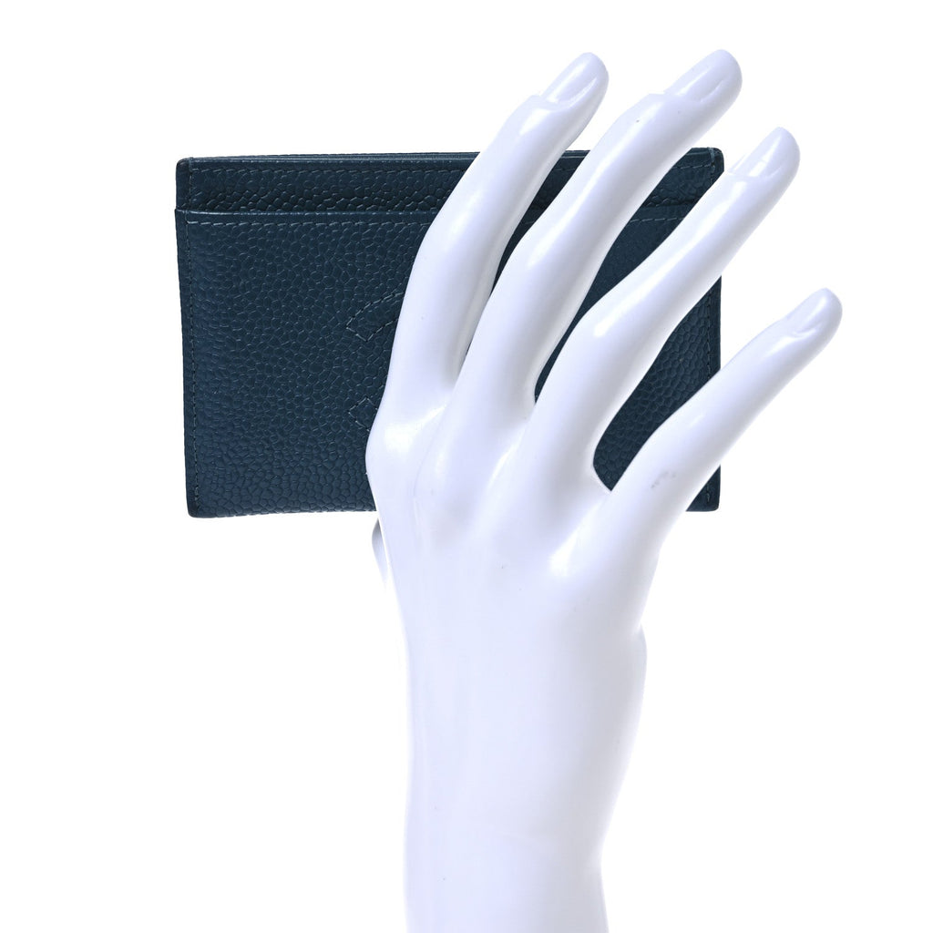 Caviar Timeless CC  Holder Wallet Blue