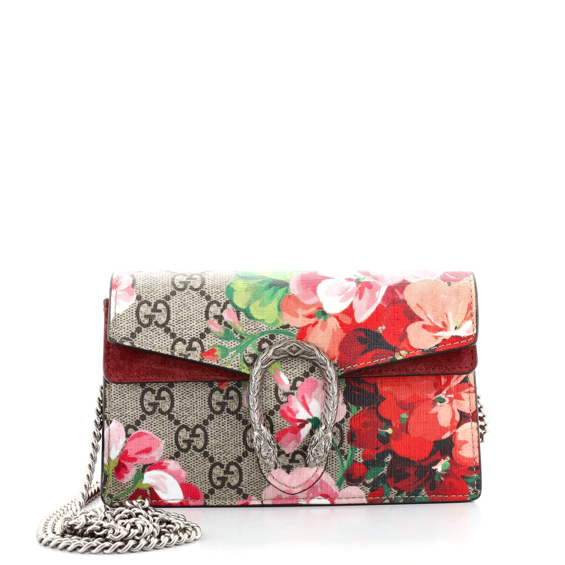 Dionysus Bag Blooms Print GG Coated Canvas Super Mini