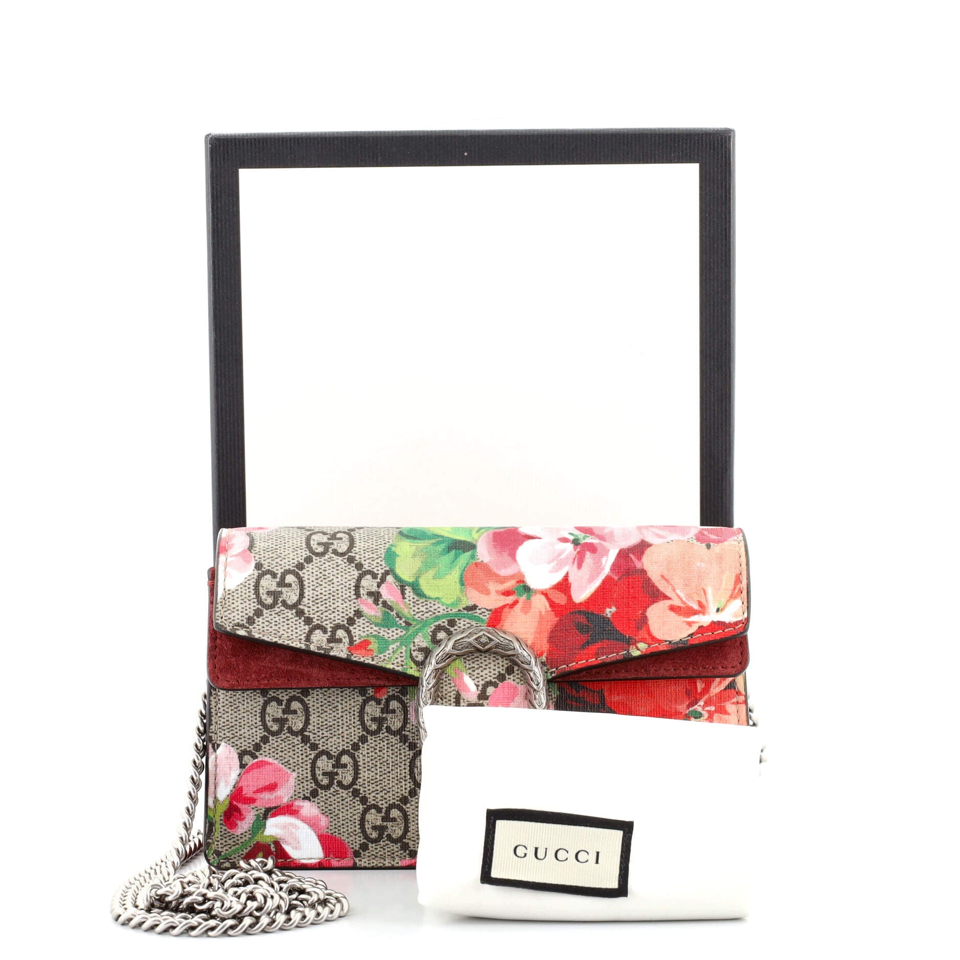 Dionysus Bag Blooms Print GG Coated Canvas Super Mini