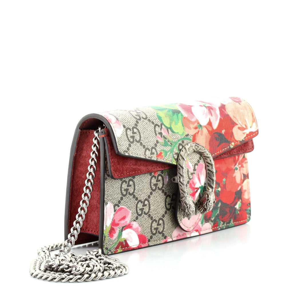 Dionysus Bag Blooms Print GG Coated Canvas Super Mini