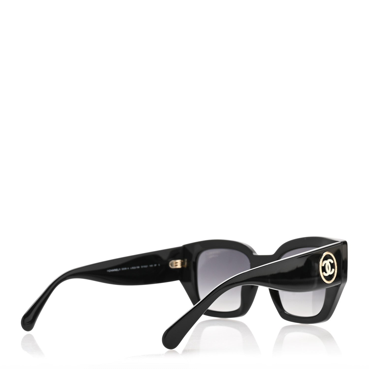 Acetate Polarized Square Sunglasses 5506 Black