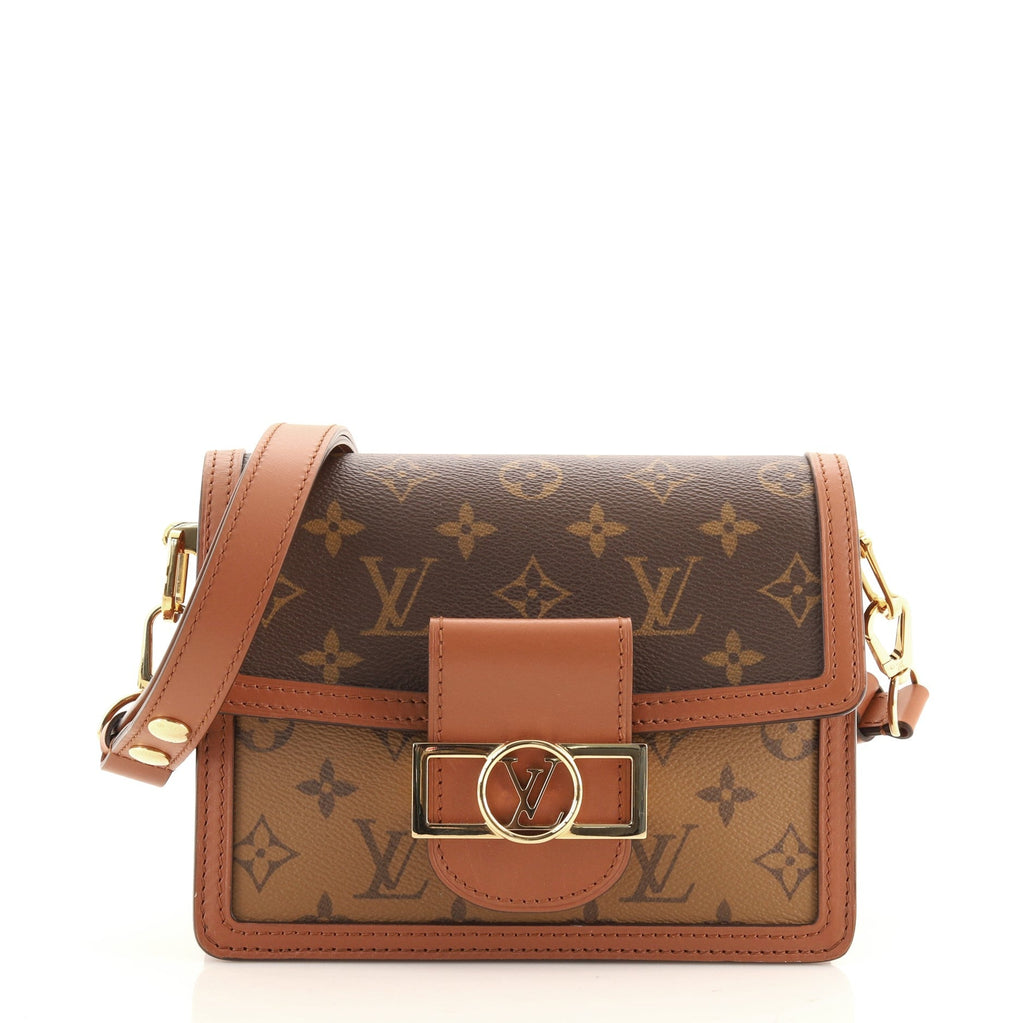 Dauphine Shoulder Bag Reverse Monogram Canvas Mini