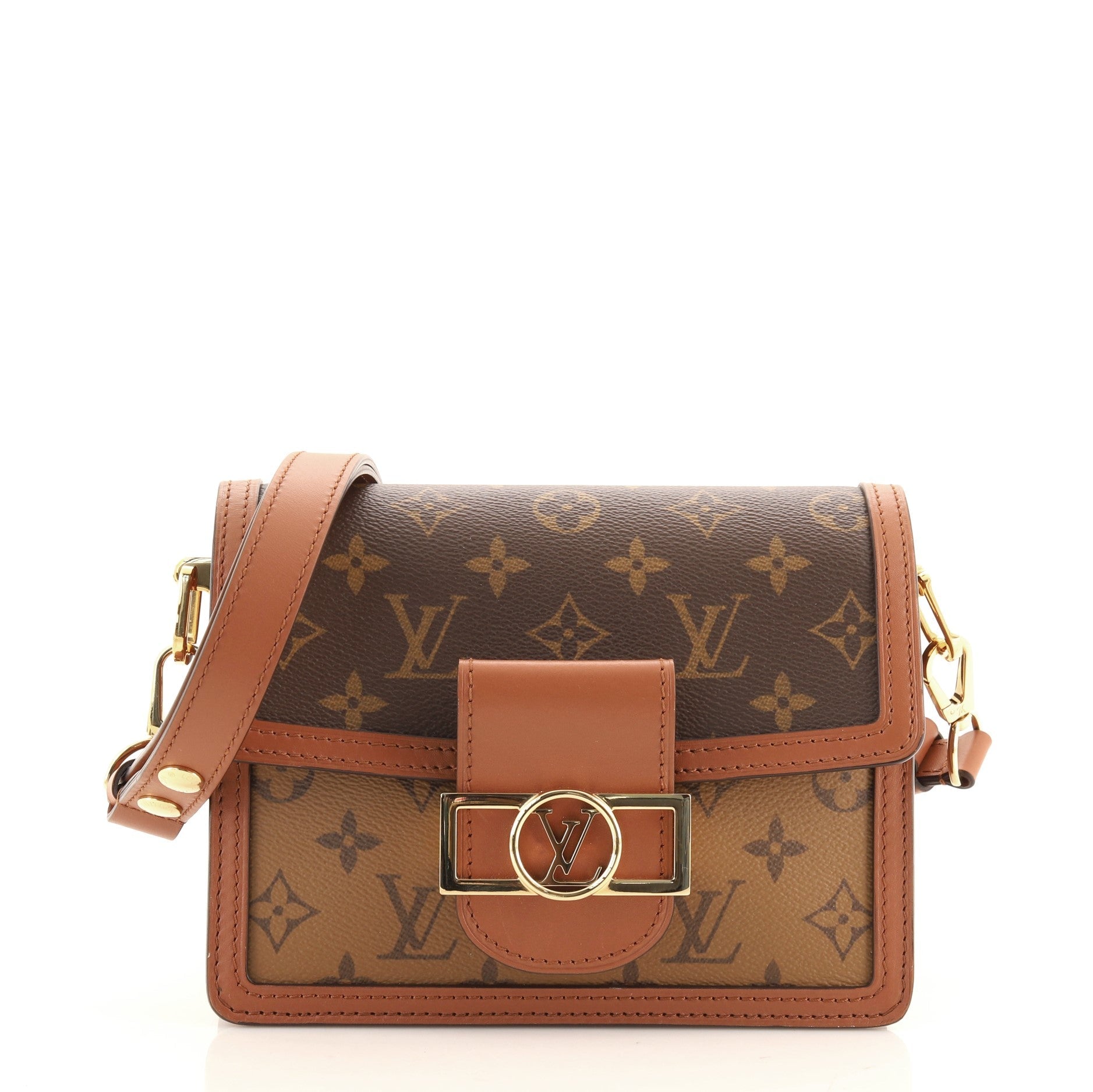 Dauphine Shoulder Bag Reverse Monogram Canvas Mini