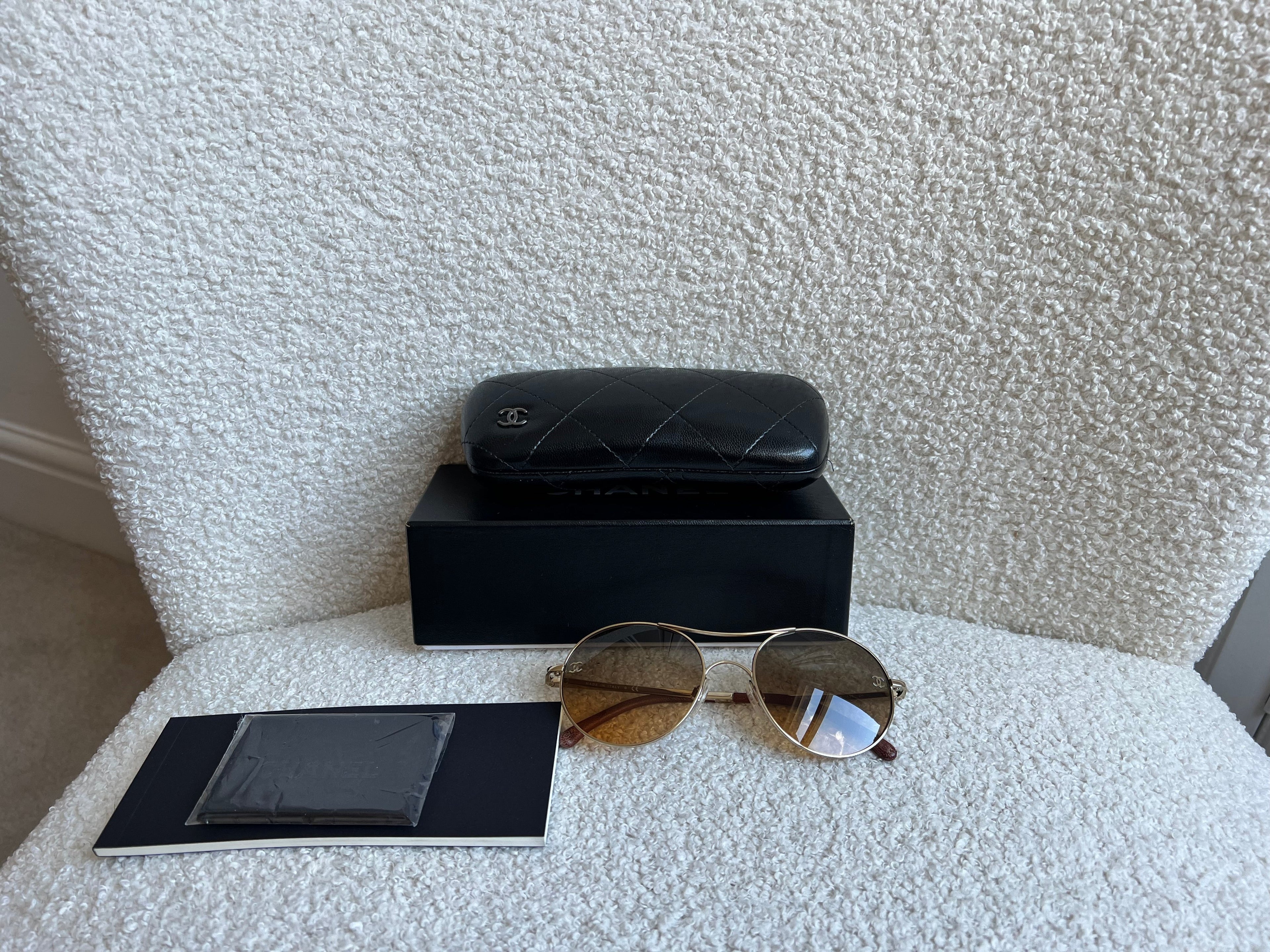 Chanel Round Aviator Sunglasses