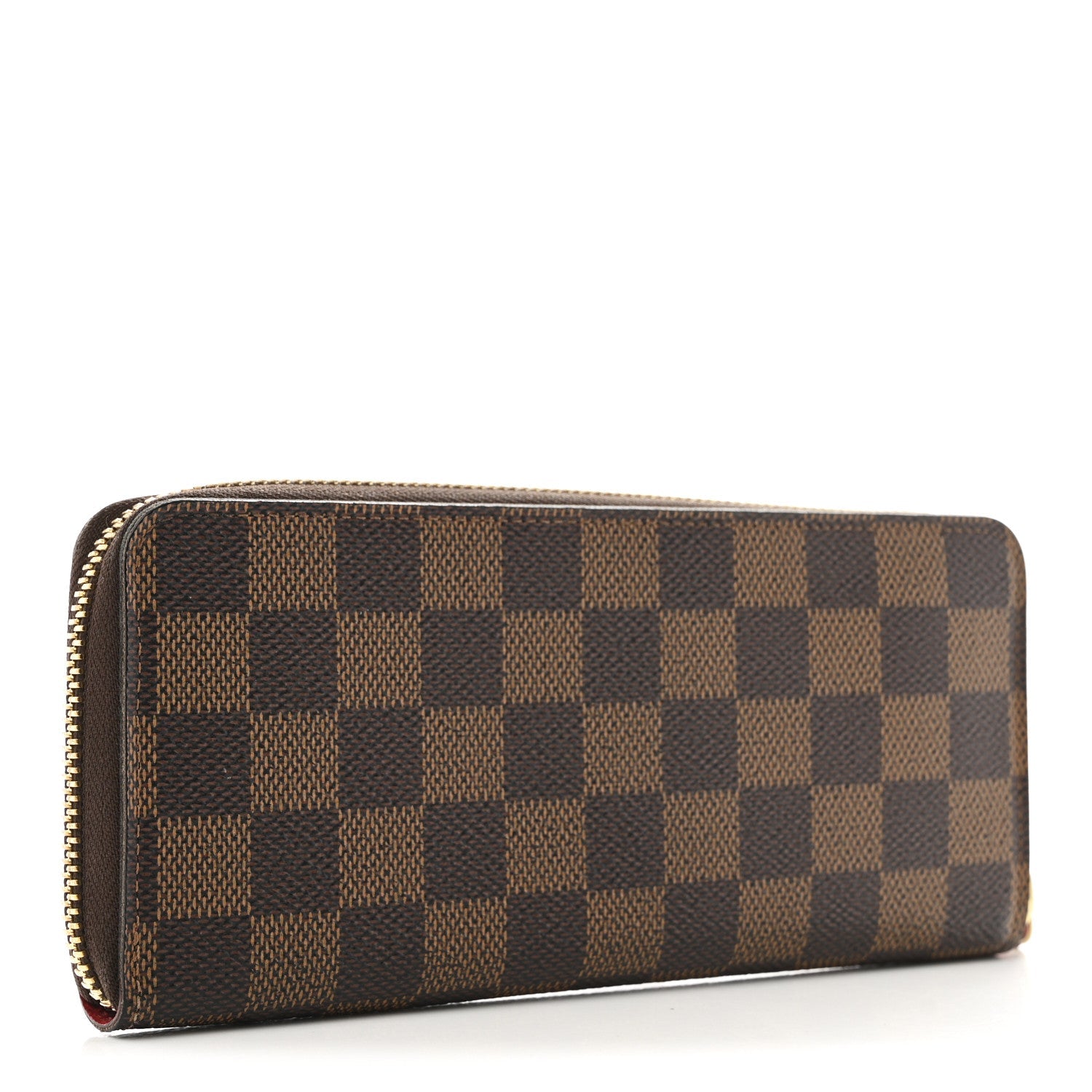 Damier Ebene Clemence Wallet Cherry