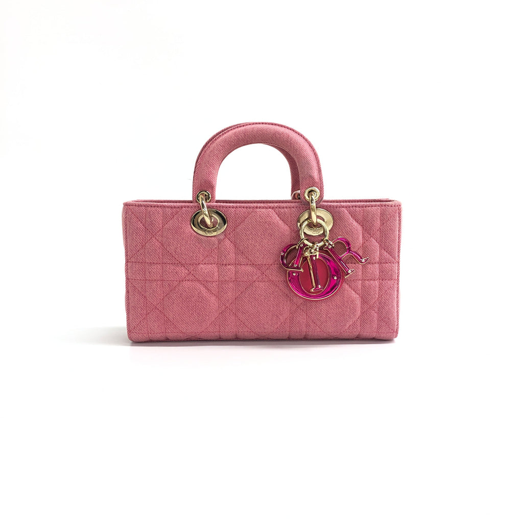 Dior Lady D Joy Denim Shoulder Bag