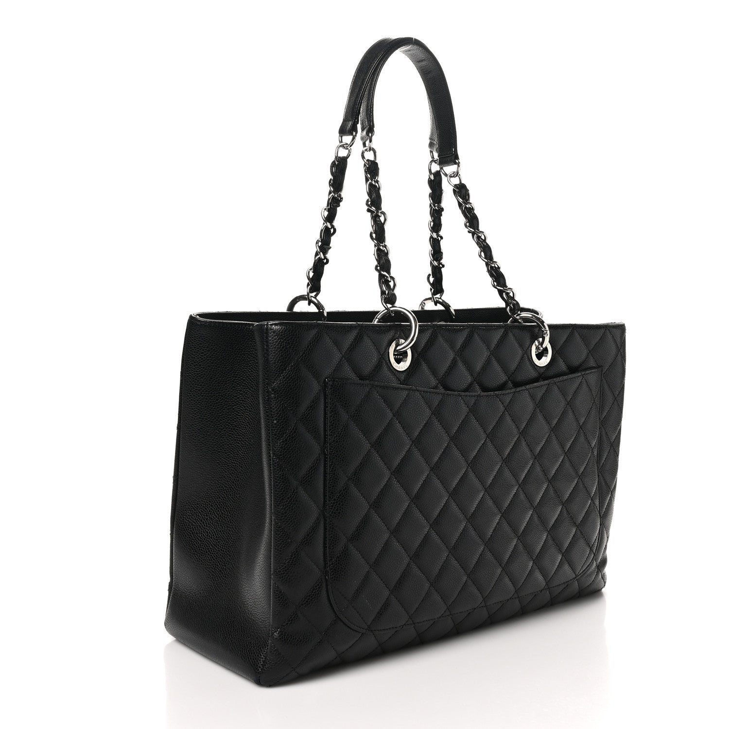 Caviar Quilted XL Grand Shopping Tote GST Black