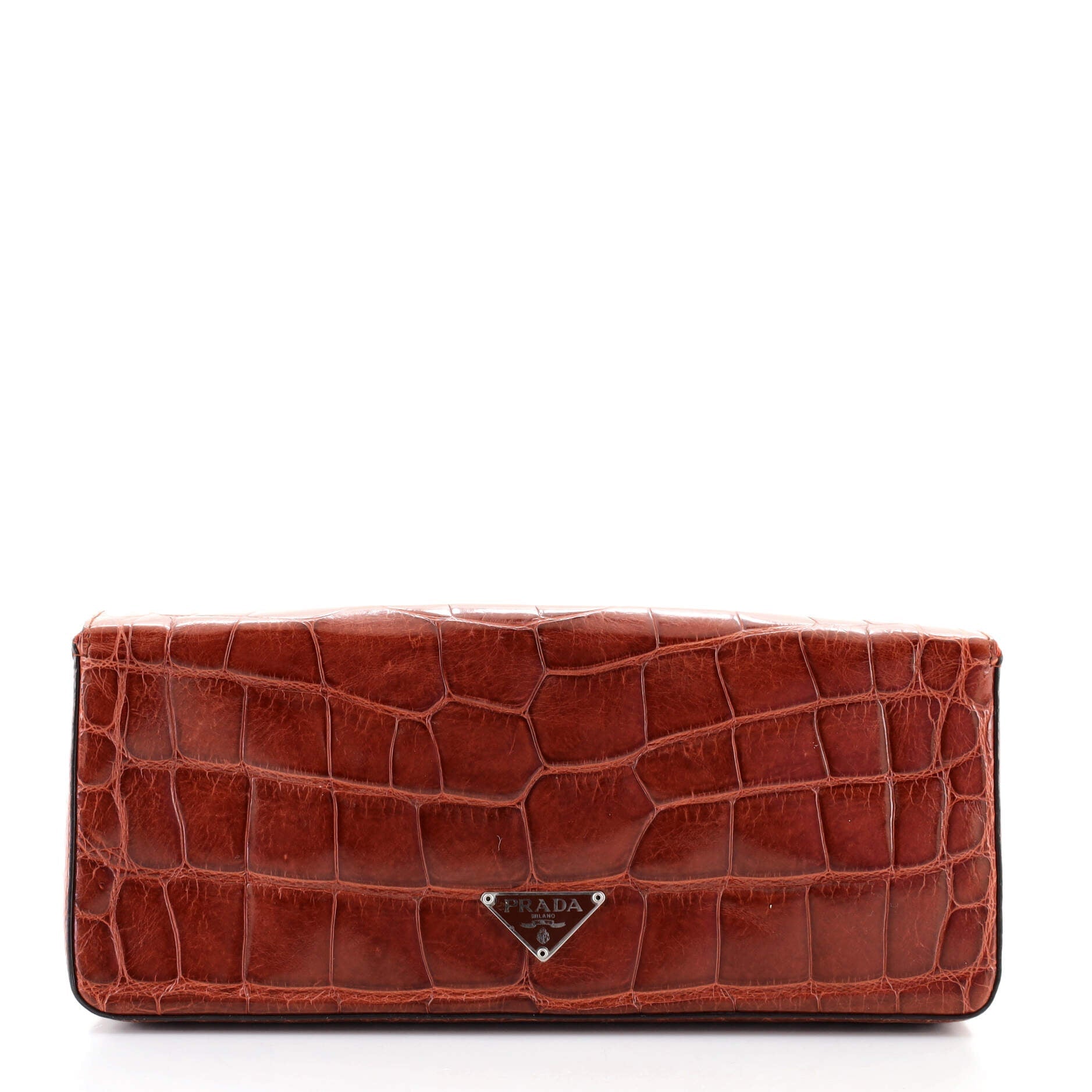 Flap Clutch Crocodile Long