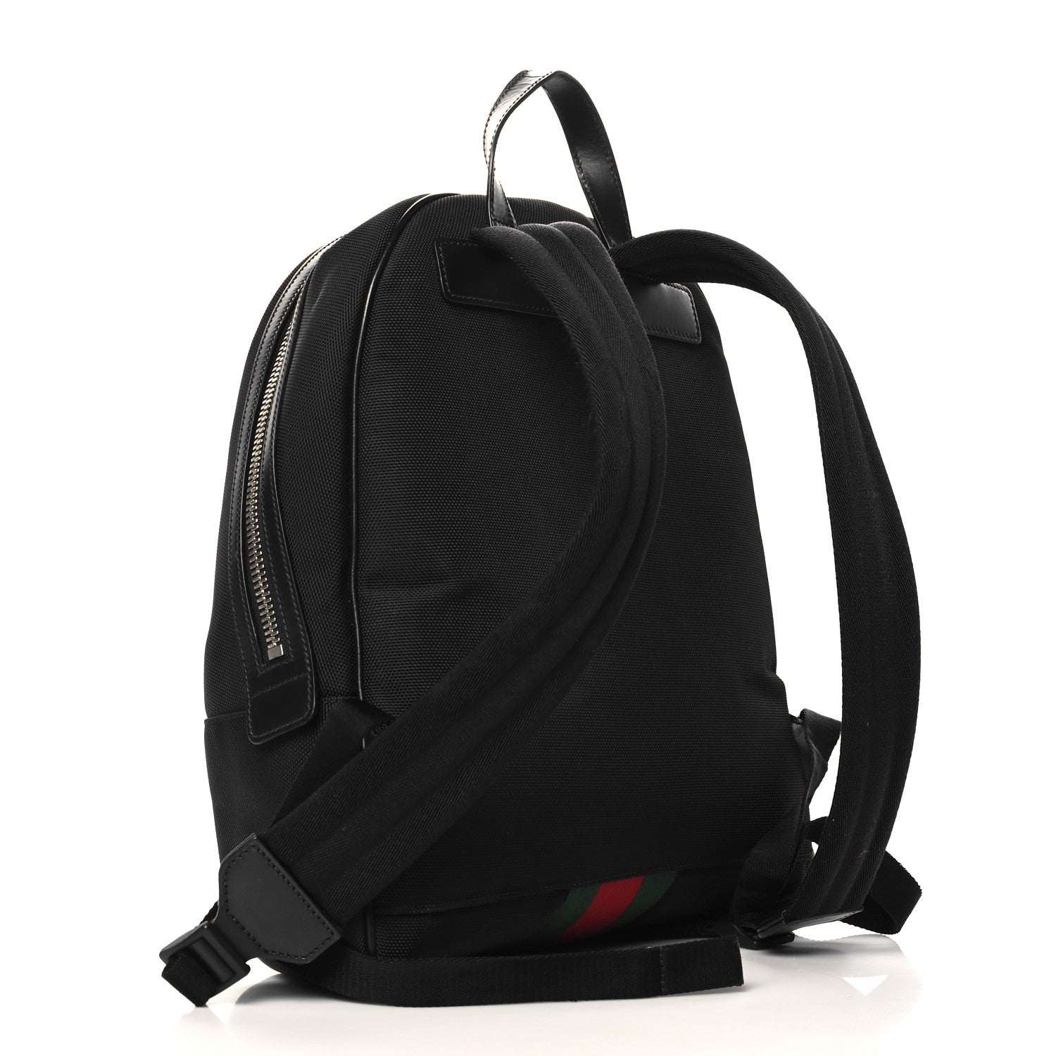 Techno Canvas Web Backpack Black