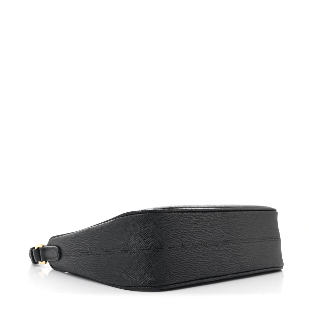 Saffiano Lux Mini Re-Edition Shoulder Bag Black