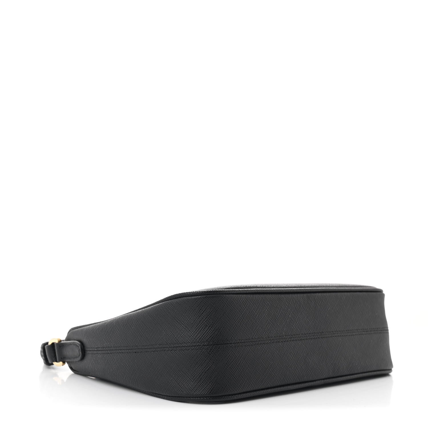 Saffiano Lux Mini Re-Edition Shoulder Bag Black