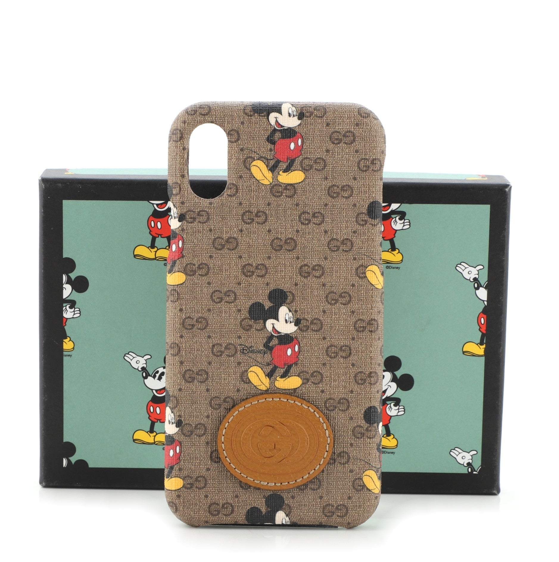 Disney Mickey Mouse iPhone Case Printed Mini GG Coated Canvas X/XS