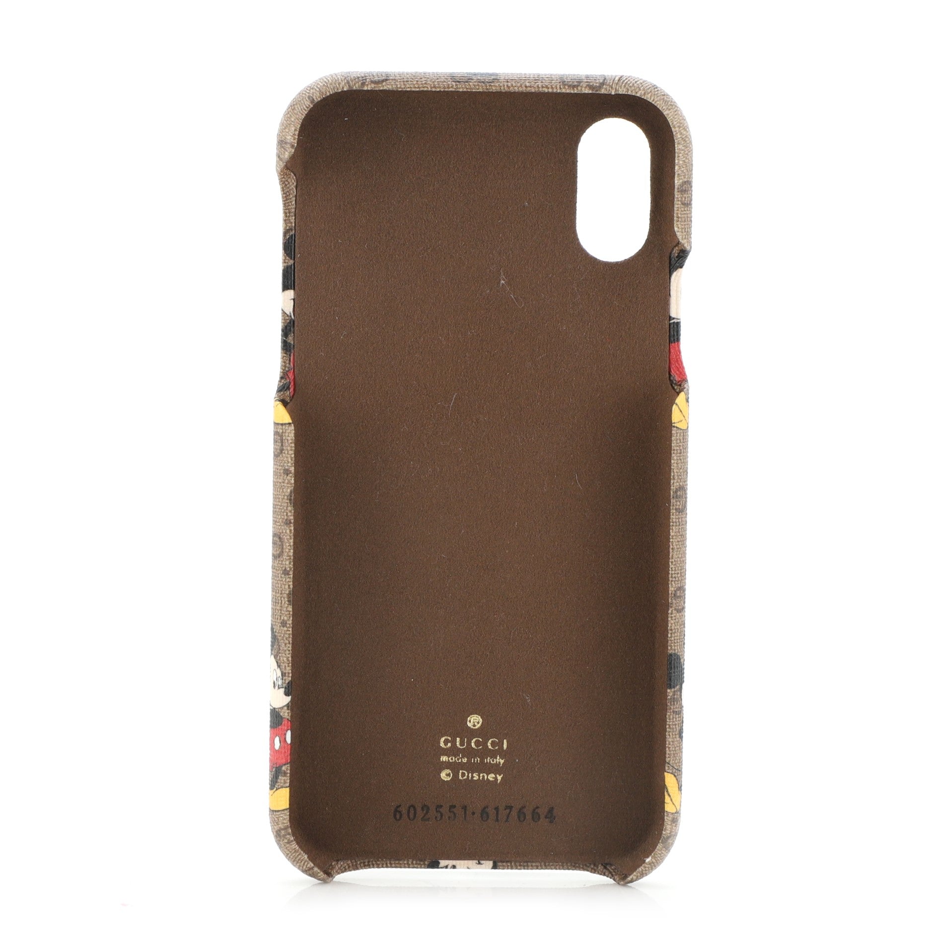 Disney Mickey Mouse iPhone Case Printed Mini GG Coated Canvas X/XS