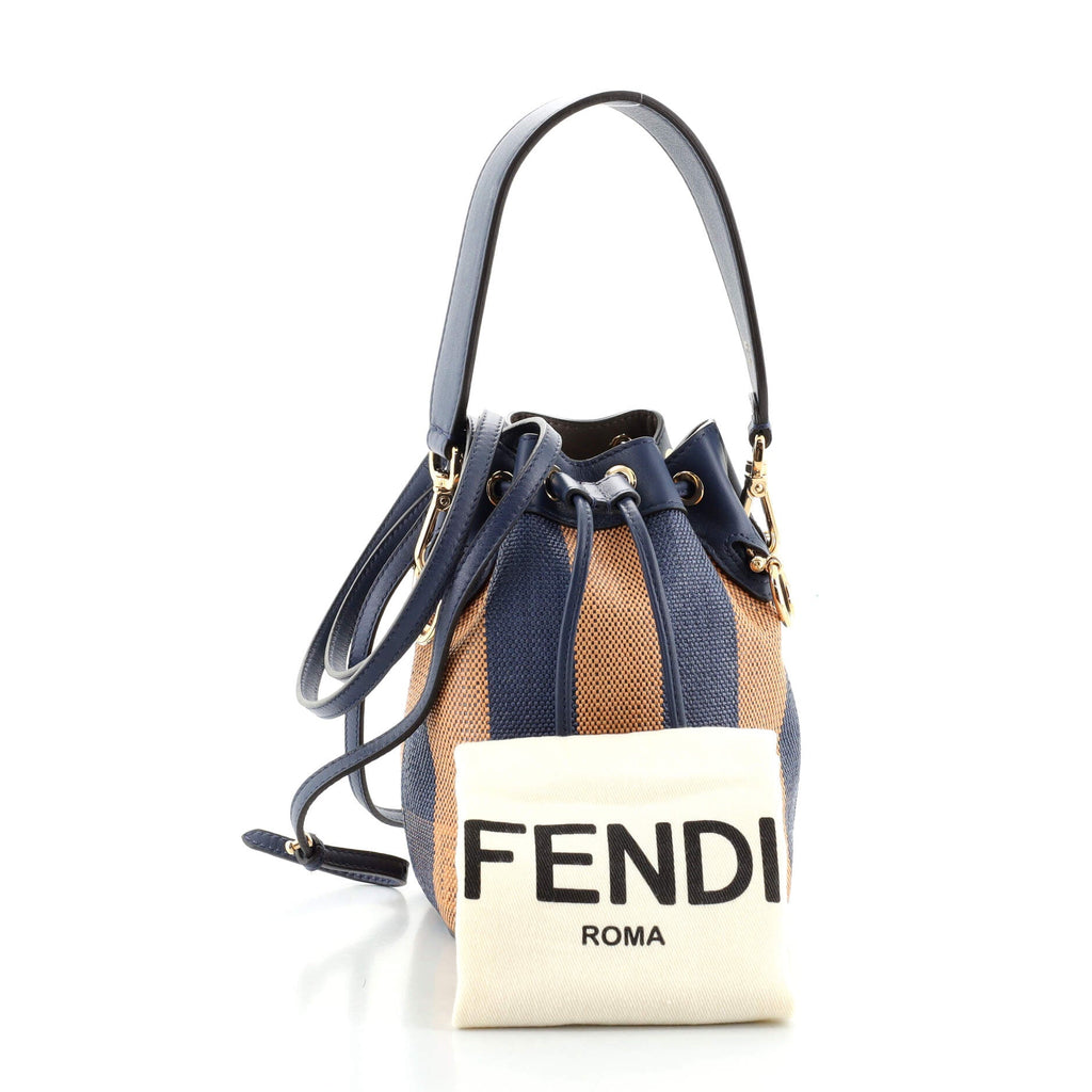 Mon Tresor Bucket Bag Pequin Raffia Mini
