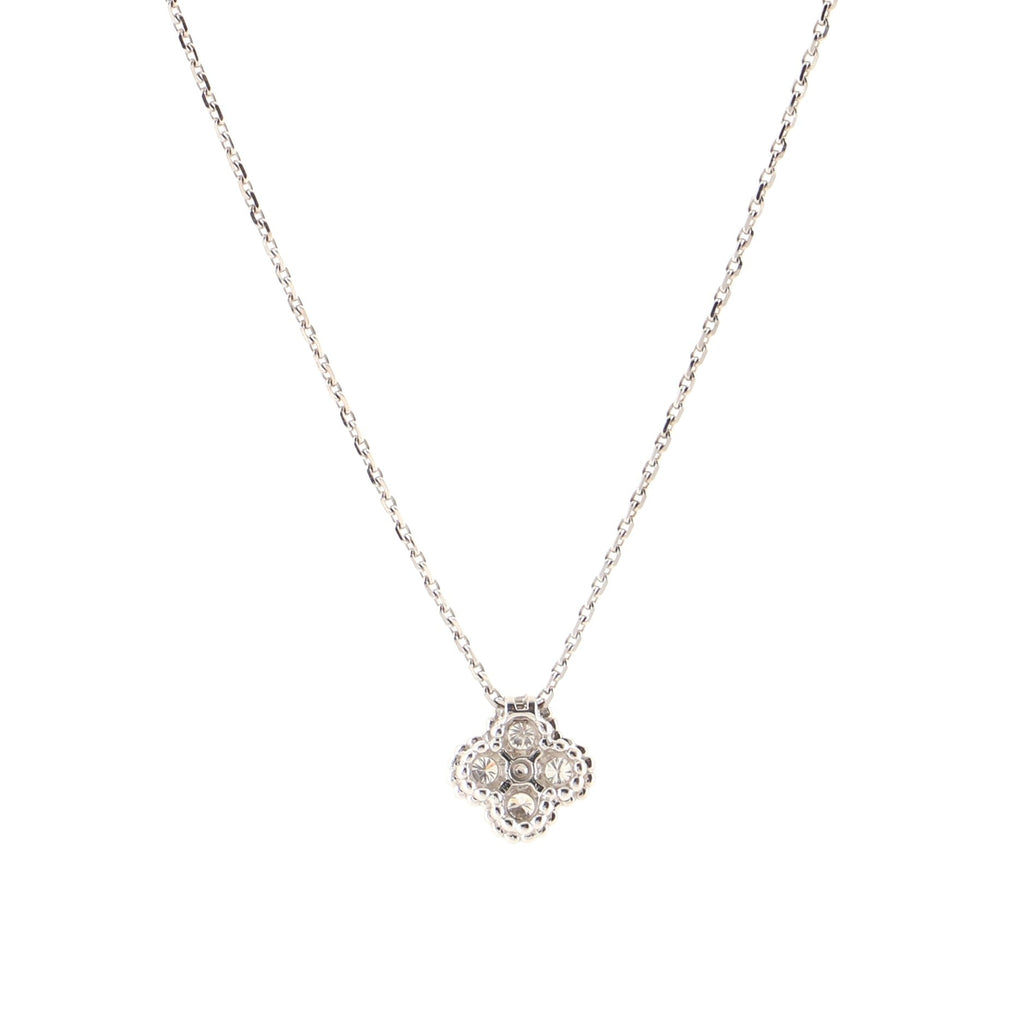 Arno Alhambra Pendant Necklace 18K White Gold and Diamonds