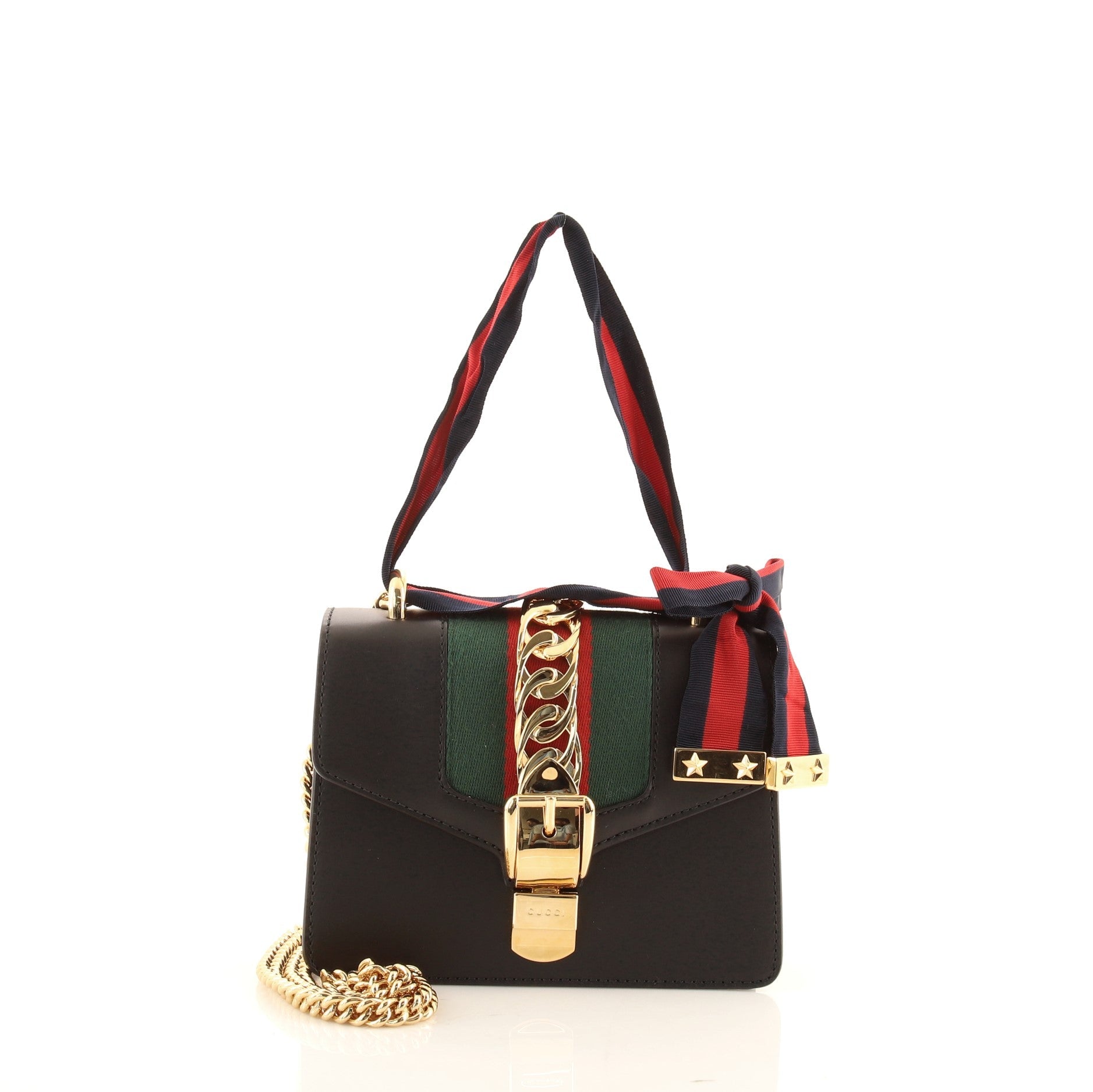 Sylvie Chain Shoulder Bag Leather Mini