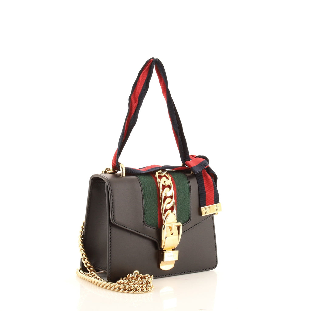 Sylvie Chain Shoulder Bag Leather Mini