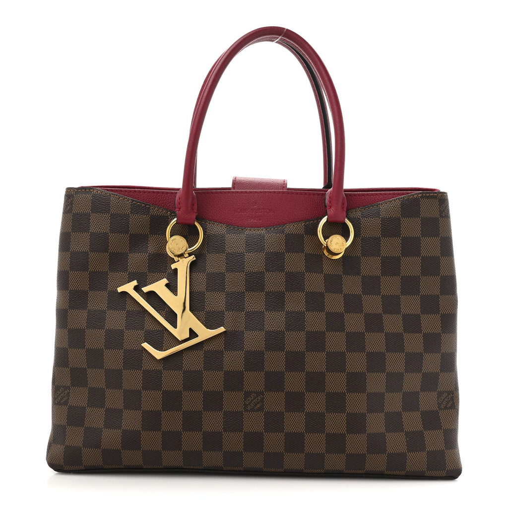 Damier Ebene LV Riverside Lie De Vin