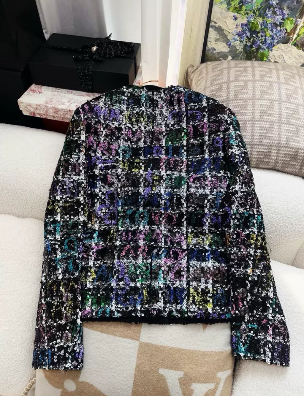 Chanel 22A Colourful Sequin Jacket