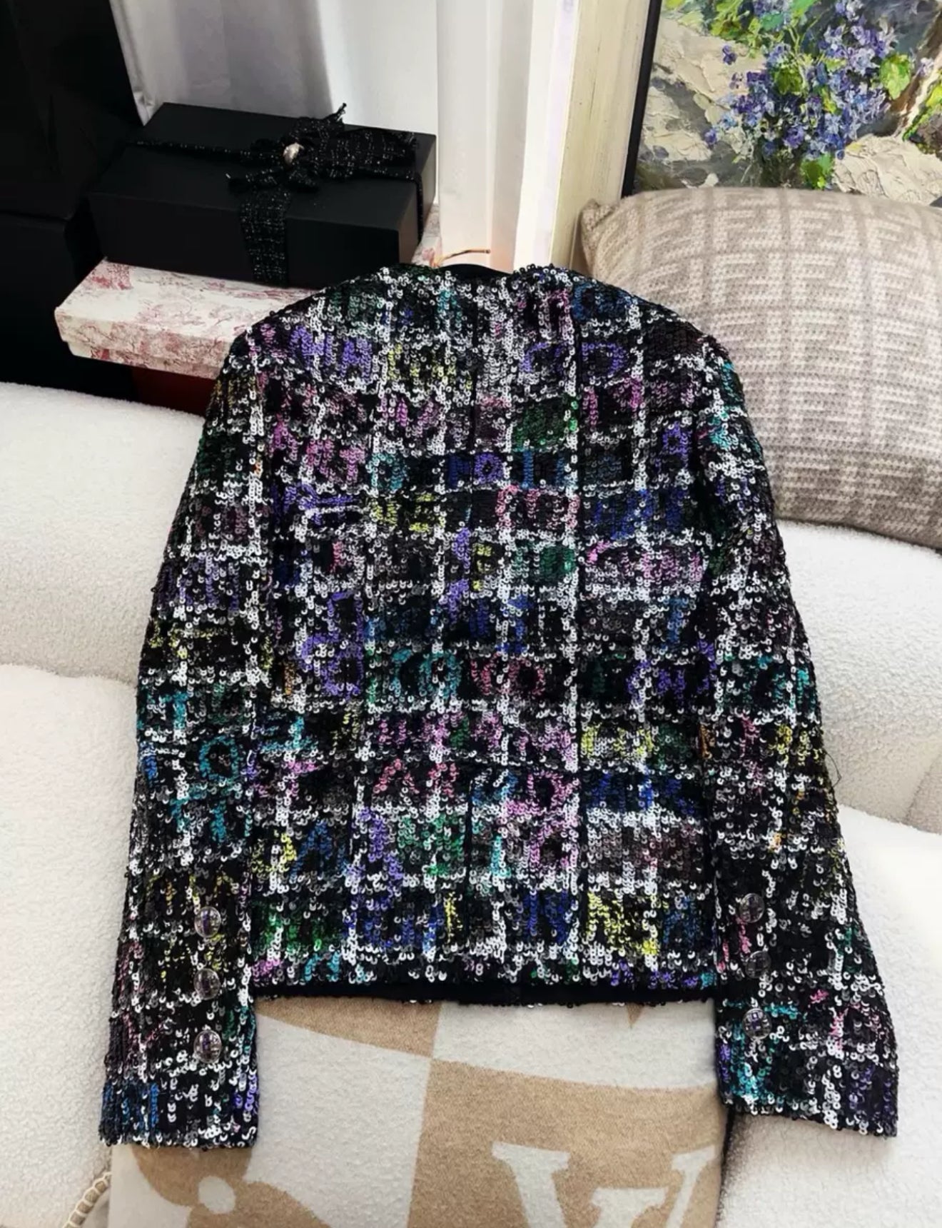 Chanel 22A Colourful Sequin Jacket
