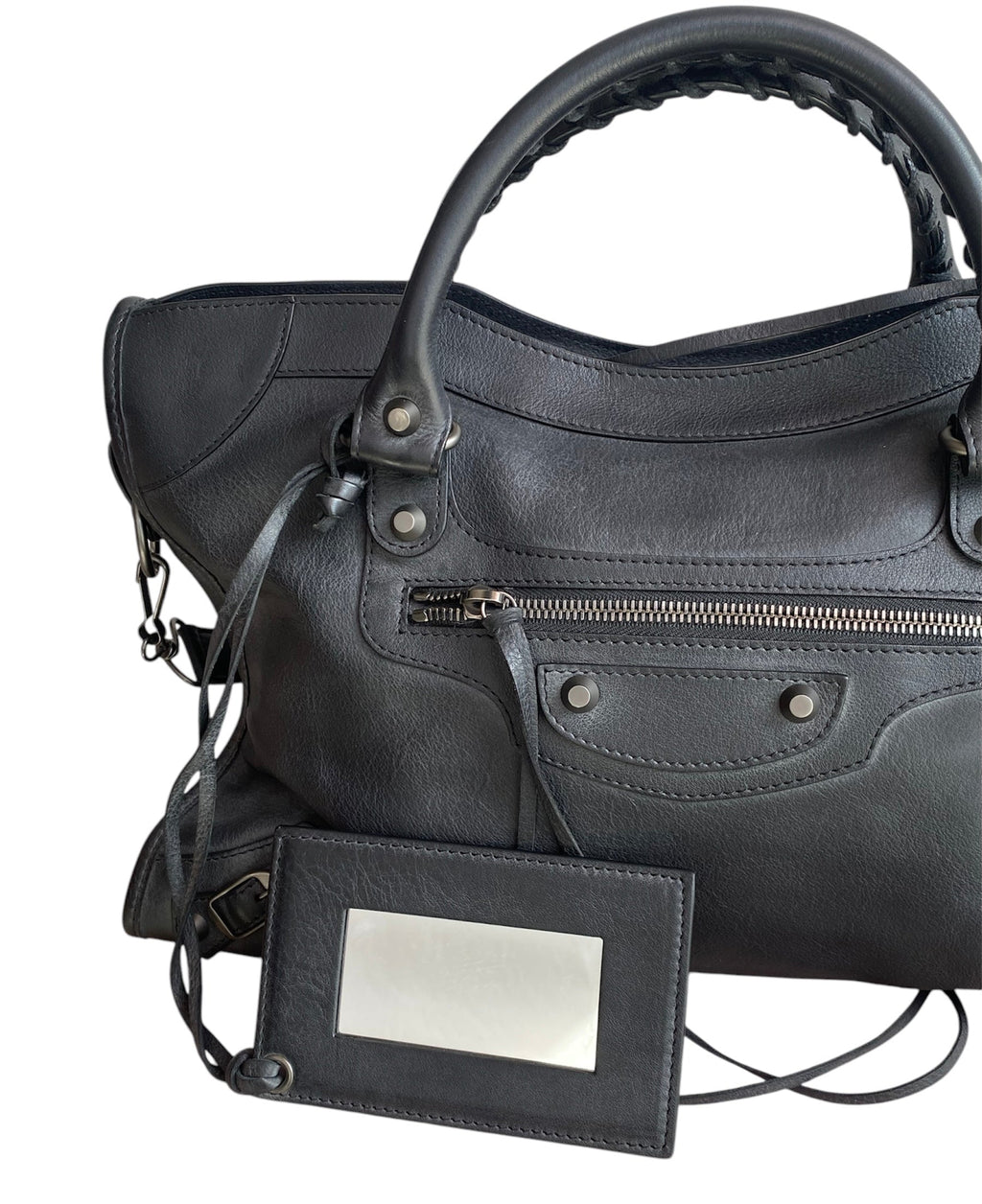 Balenciaga Black Leather City Bag