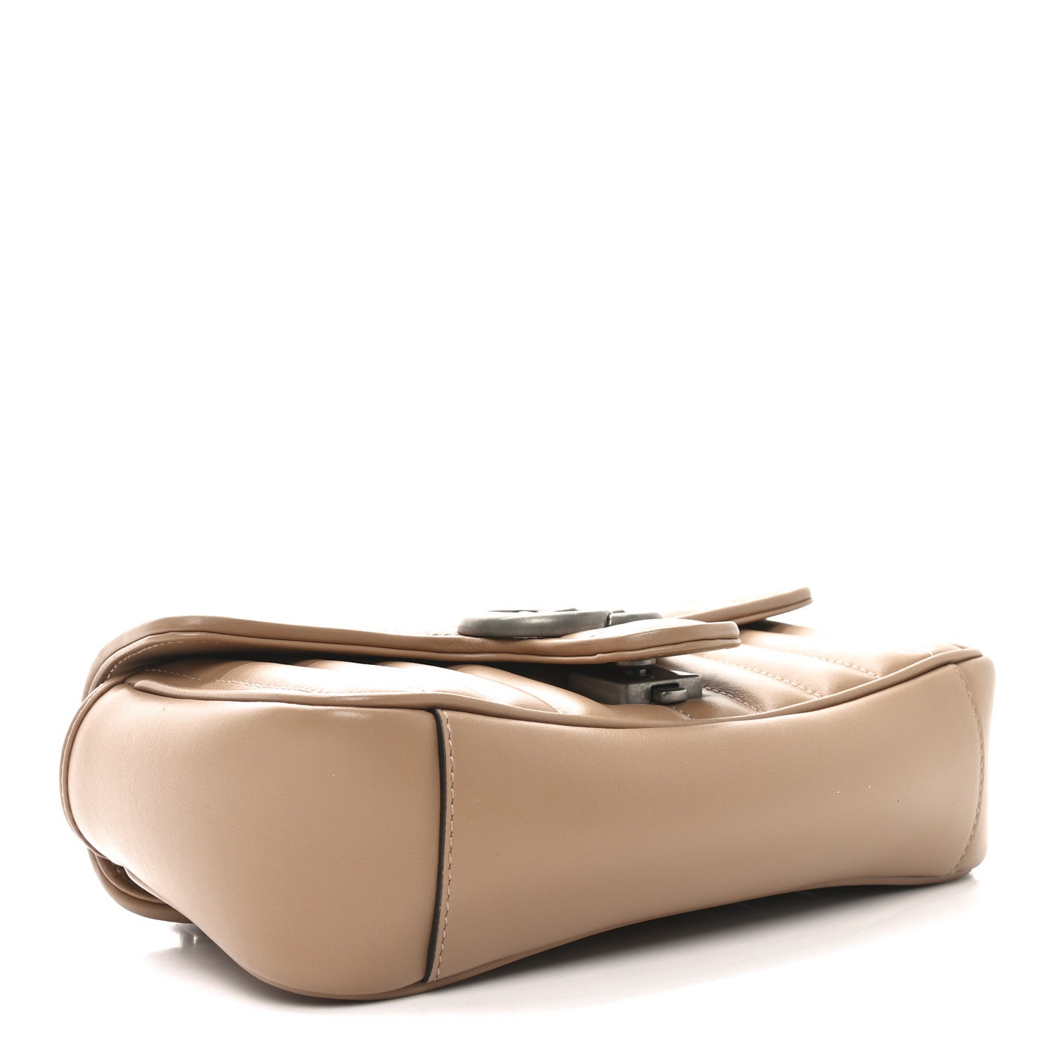 Calfskin Matelasse Aria Mini GG Marmont Shoulder Bag Camelia