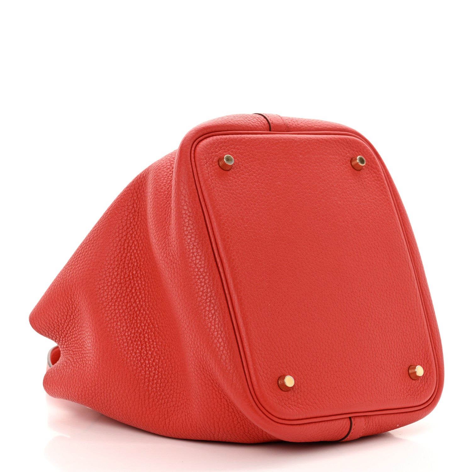 Taurillon Clemence Picotin Lock 22 MM  Rouge Casaque