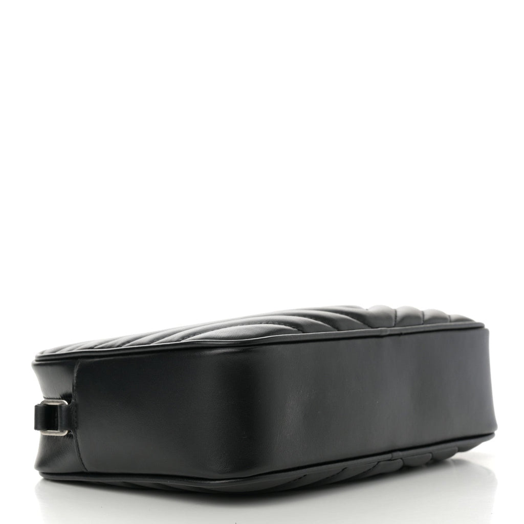 Calfskin Matelasse Monogram Lou Camera Bag Black