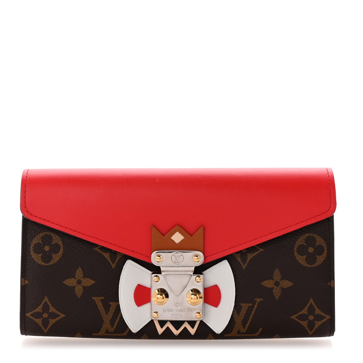 Monogram Tribal Mask Sarah Wallet Rouge