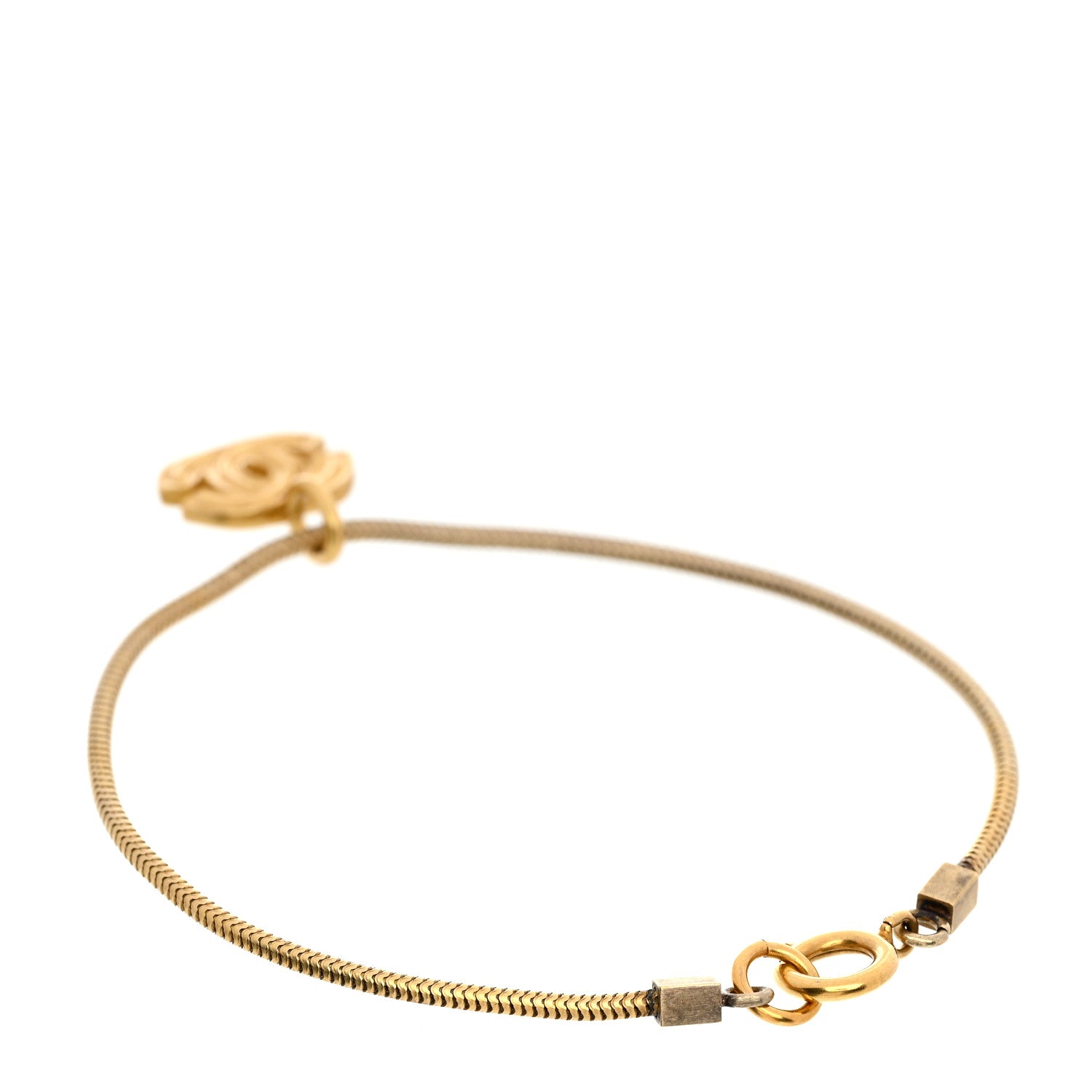 Snake Chain CC Bracelet Gold
